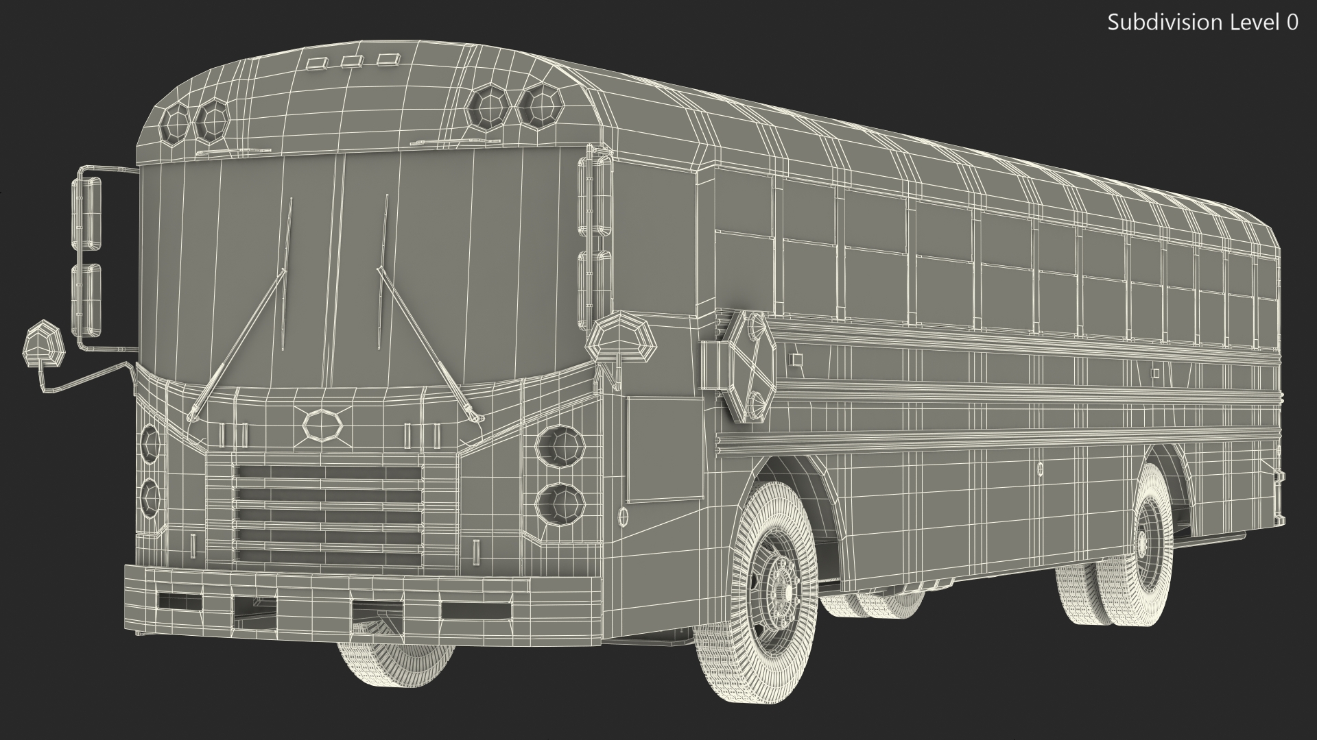Blue Bird TX3 School Bus 3D model
