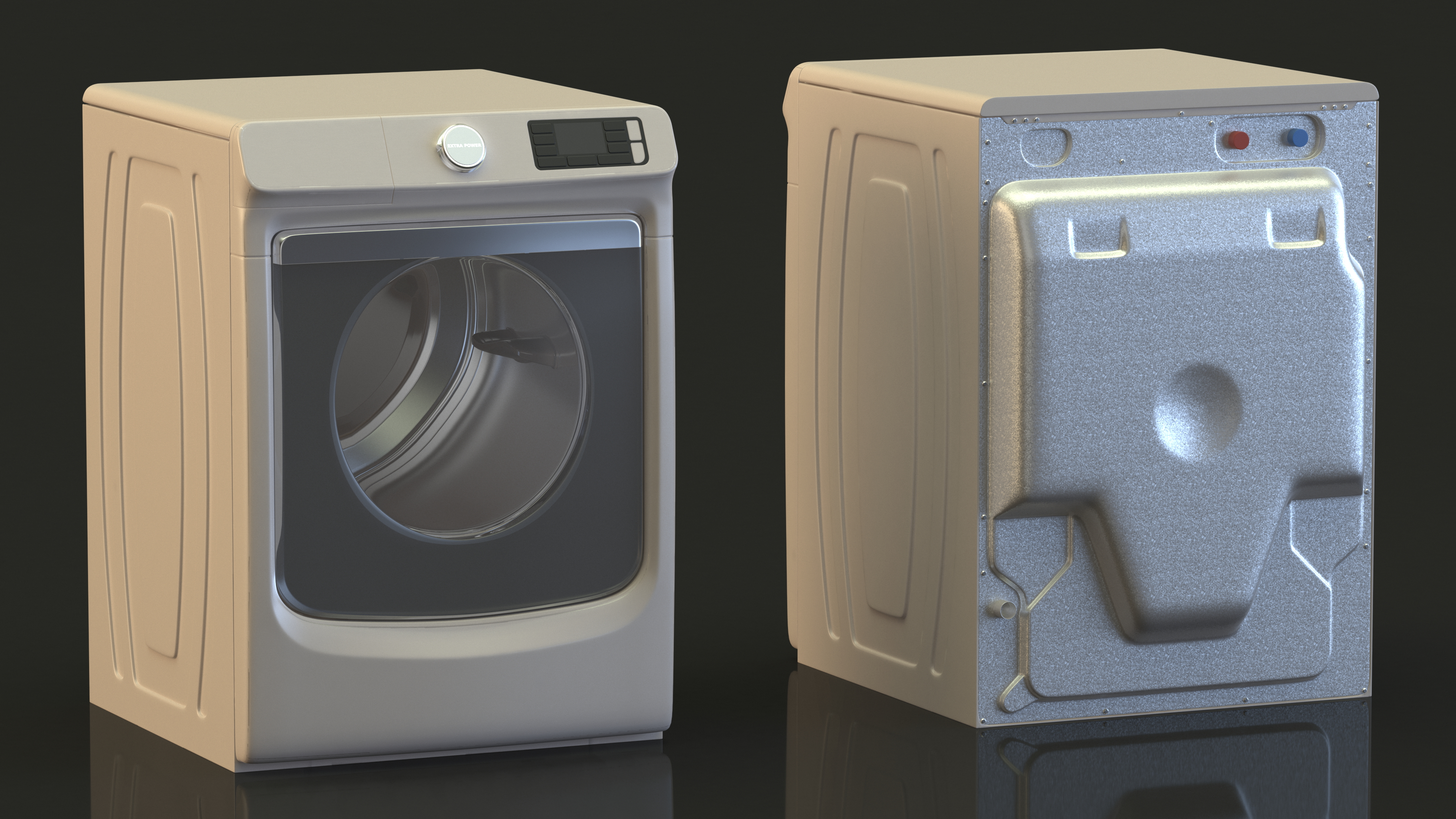 3D model Drying Machine Beige