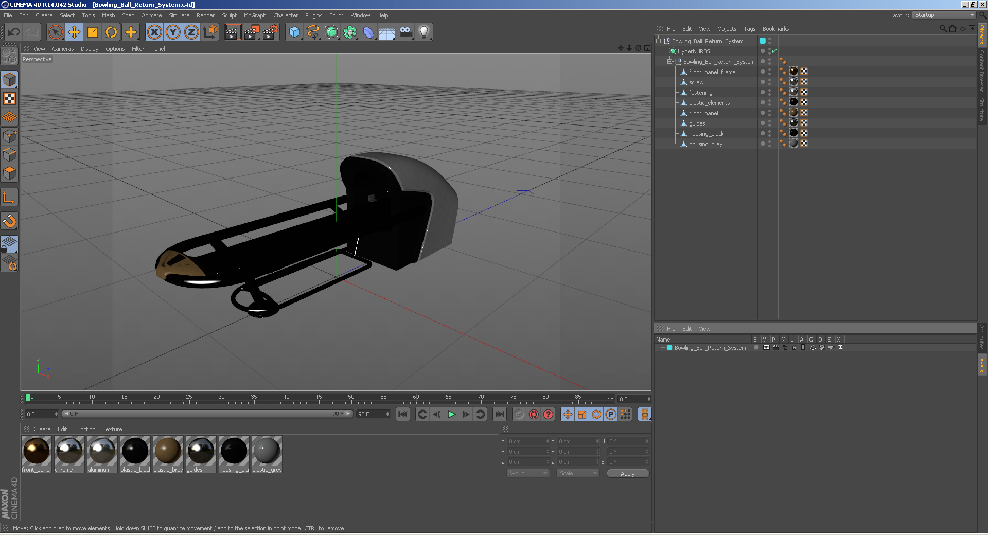 3D Bowling Ball Return System