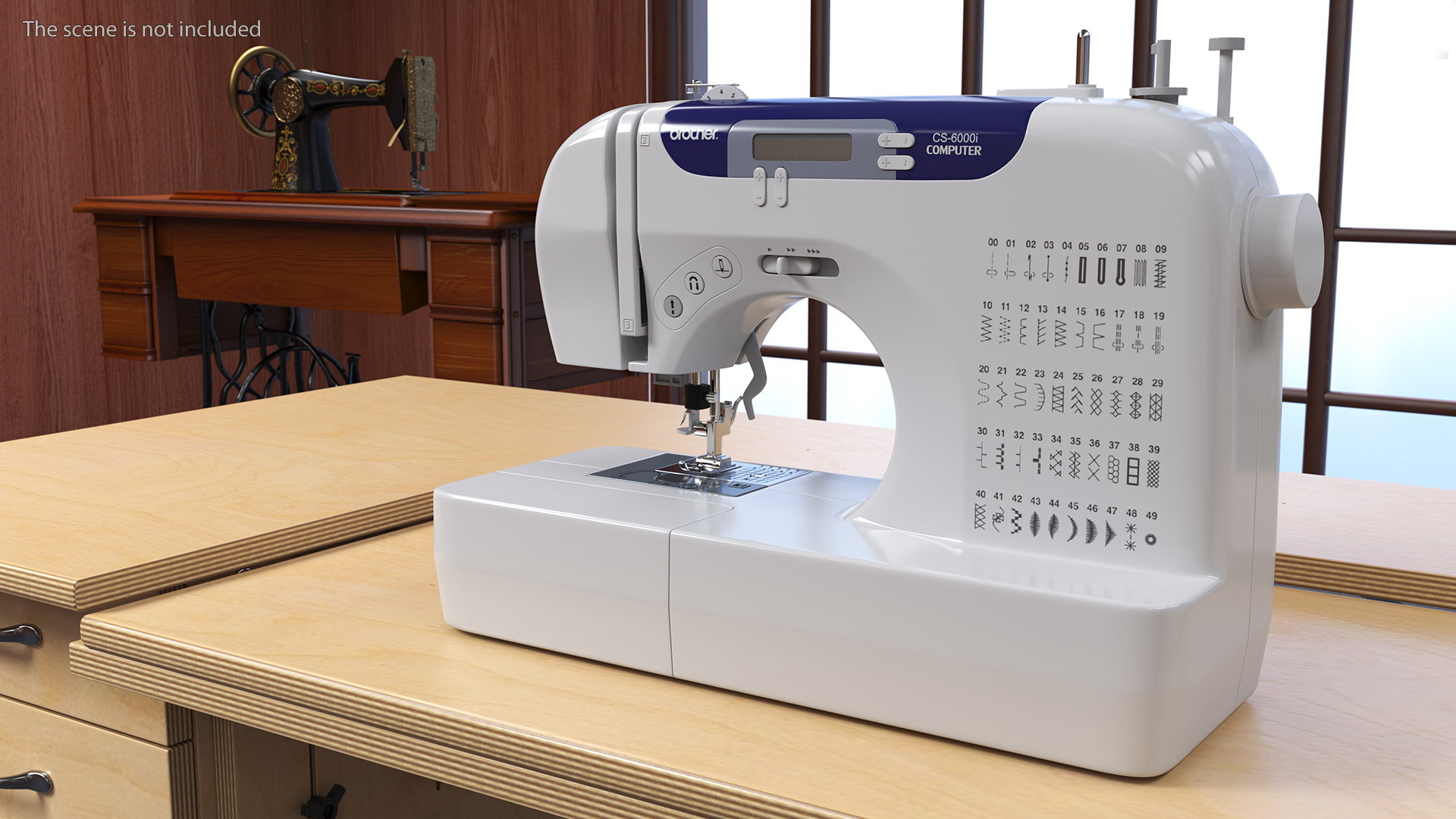 3D model Brother CS6000i Sewing Machine