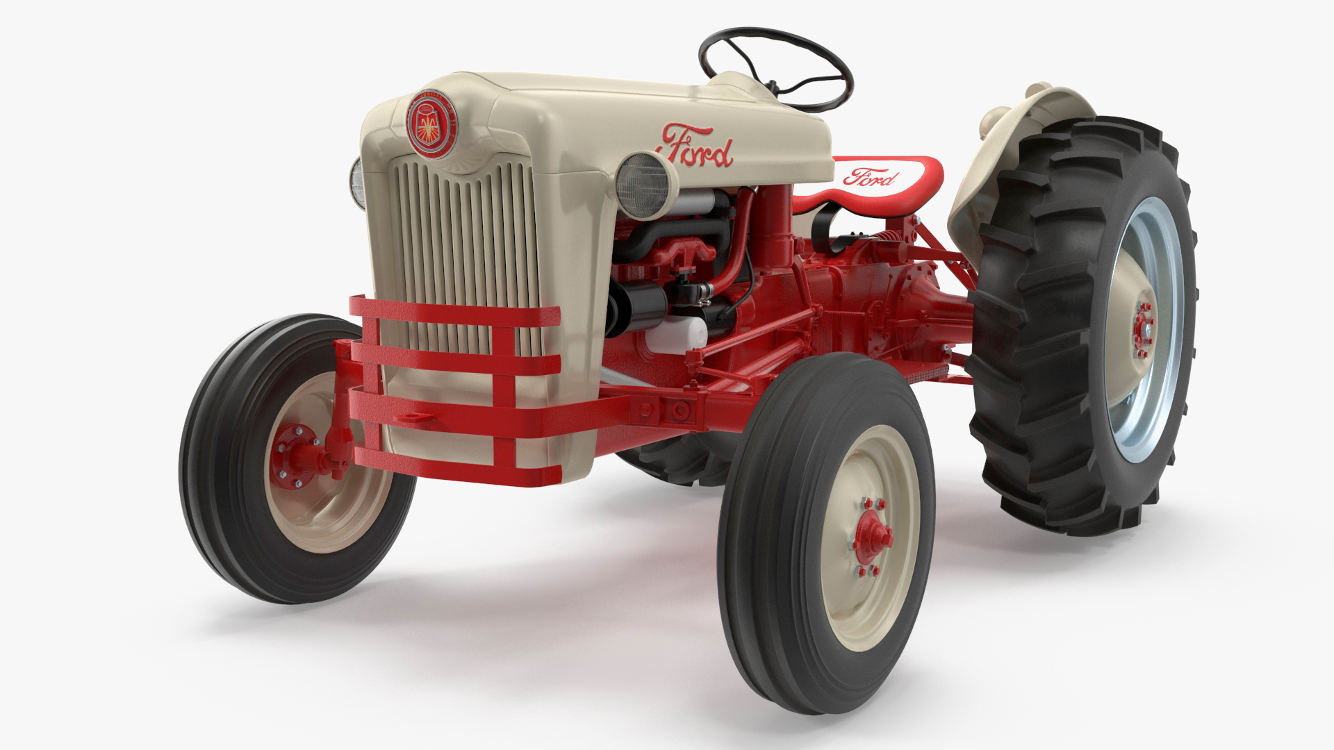 Vintage Tractor Ford NAA Golden Jubilee 1953 3D model