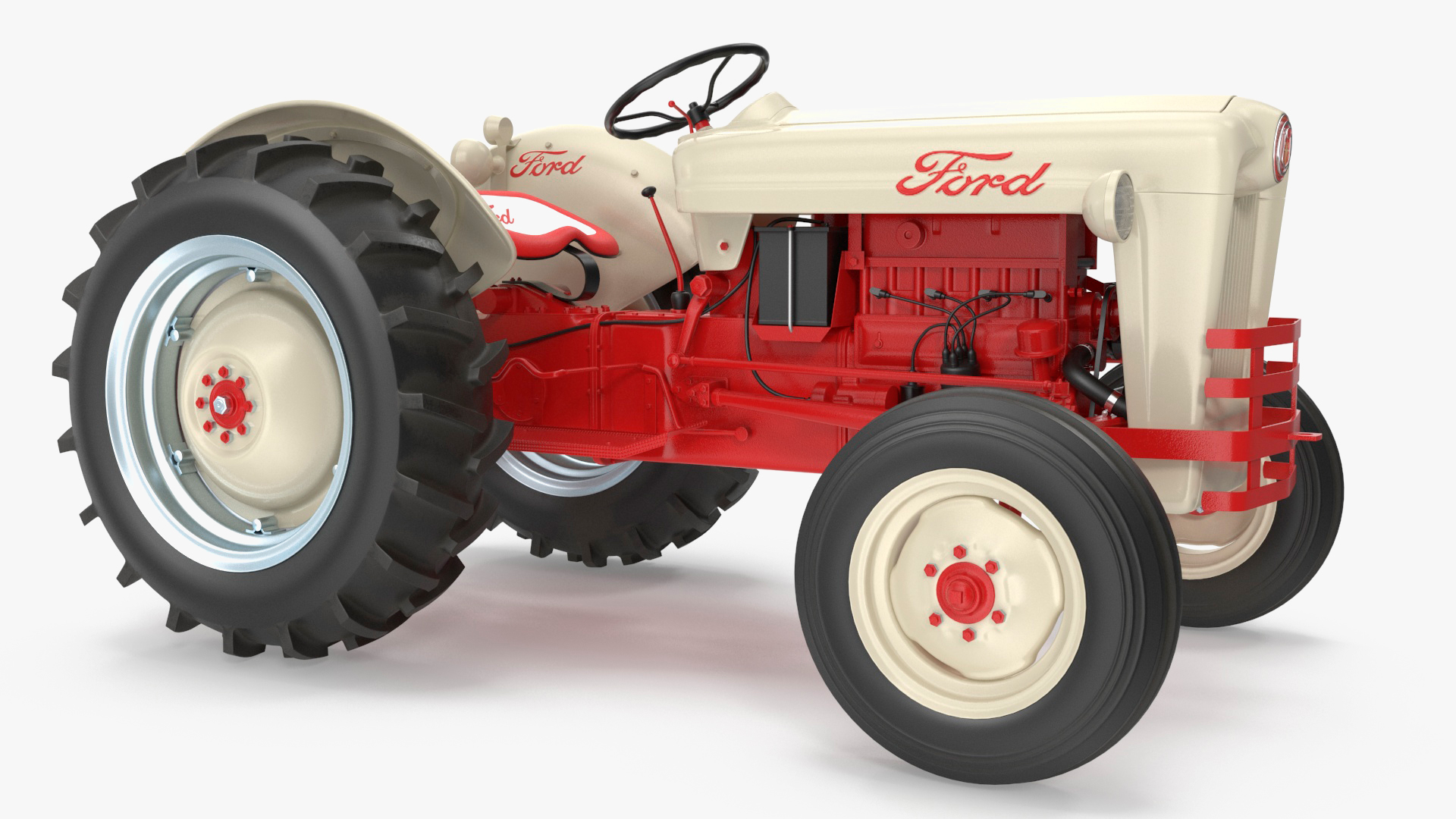 Vintage Tractor Ford NAA Golden Jubilee 1953 3D model