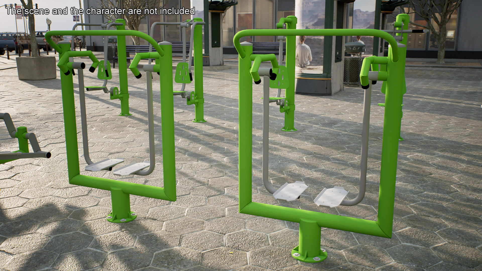 Outdoor Trainer Air Walker Green 3D