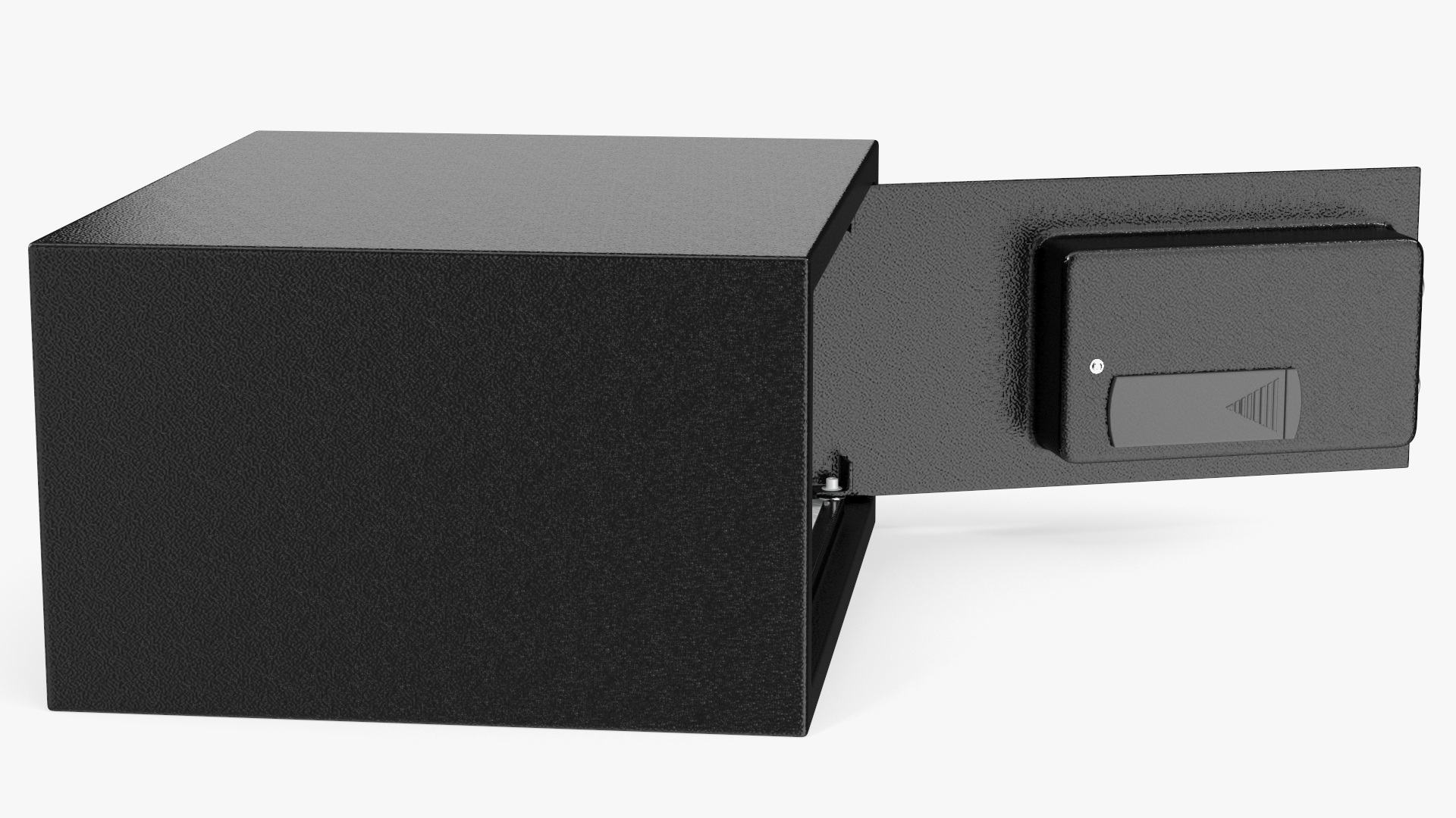 3D Digital safe with money model