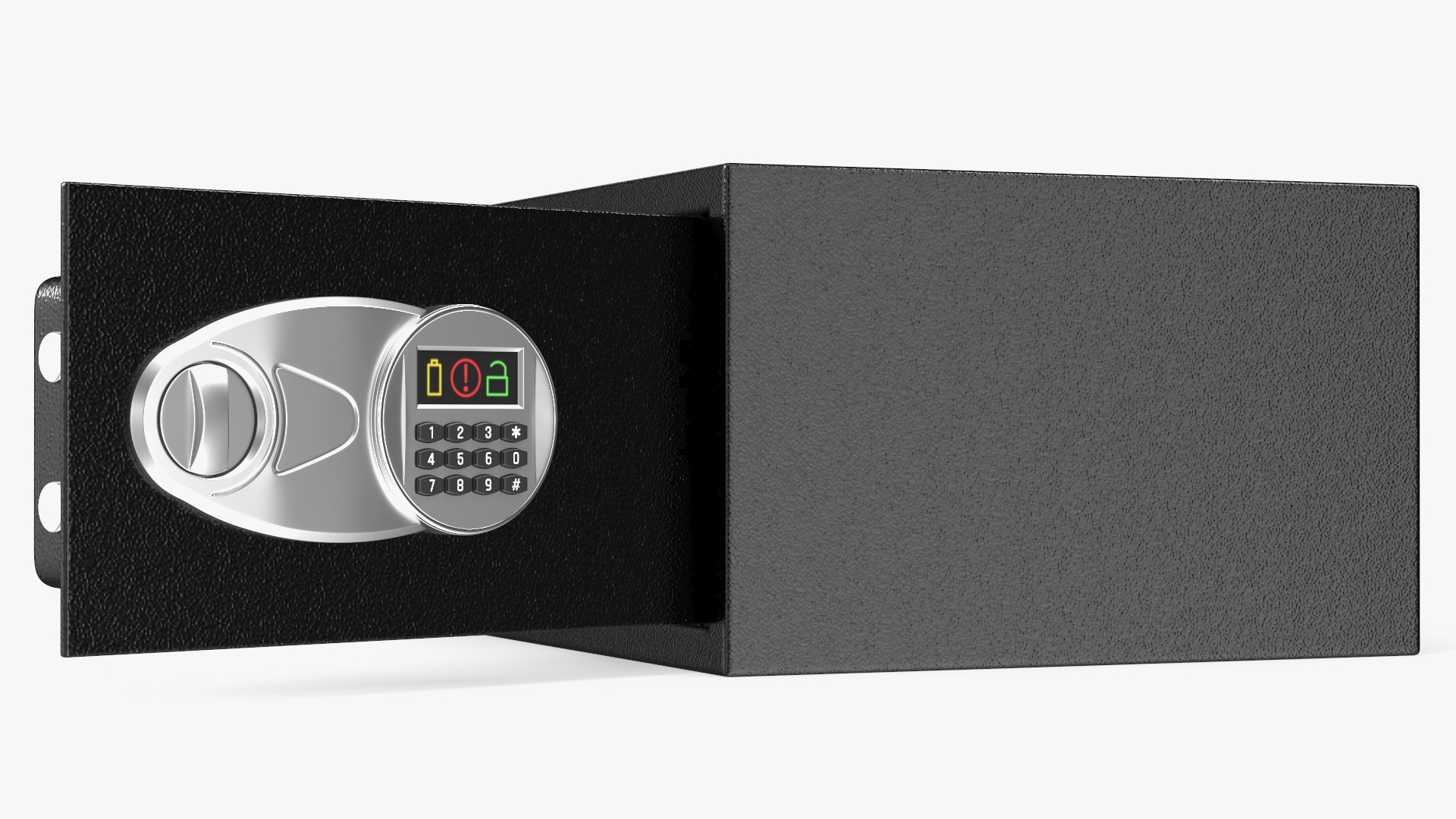 3D Digital safe with money model