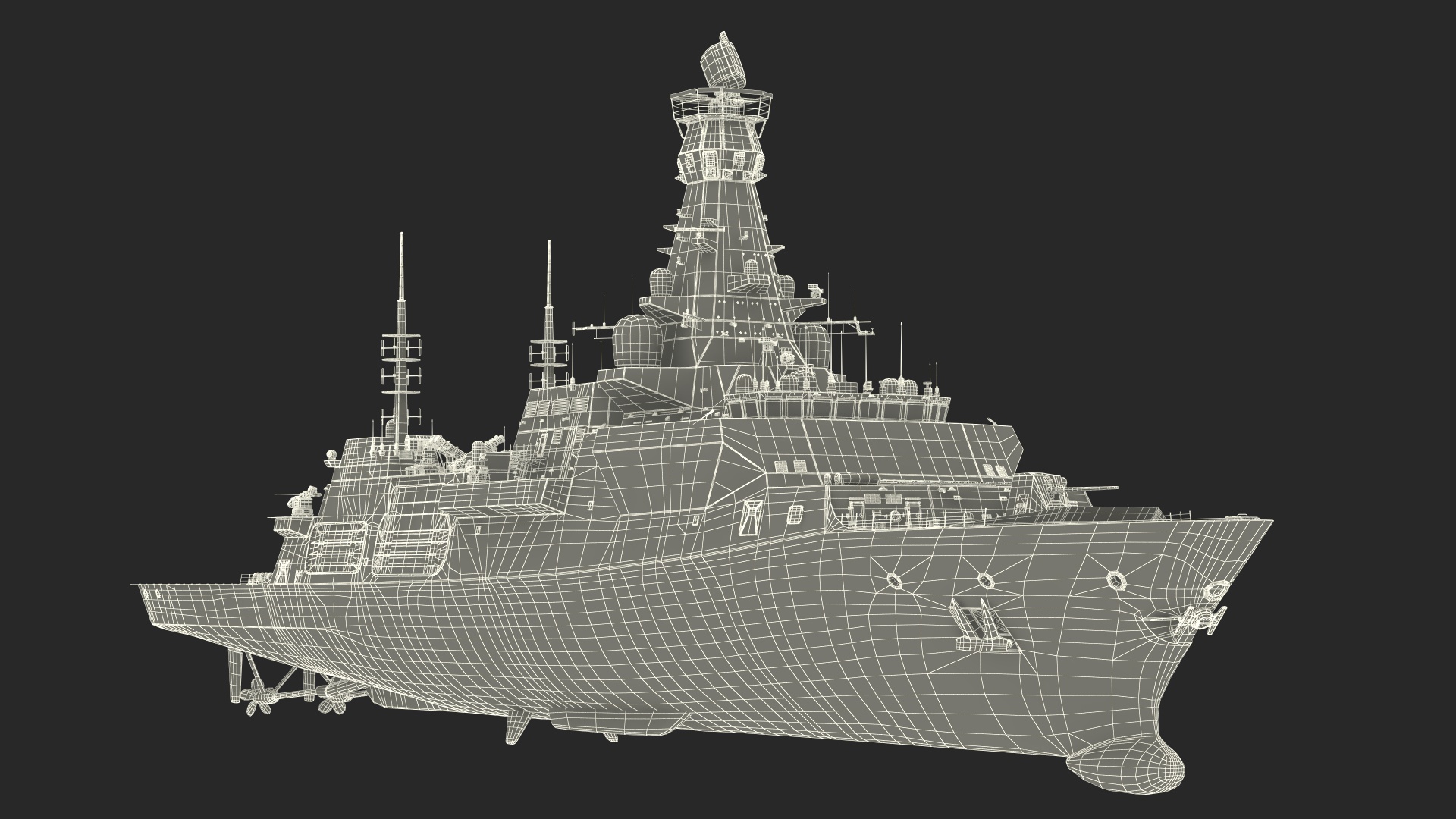 3D Type 26 Global Combat Ship Rigged model