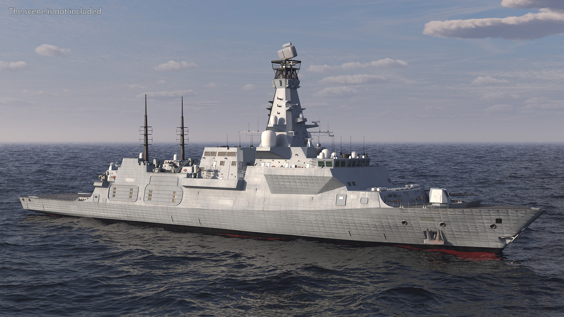 3D Type 26 Global Combat Ship Rigged model