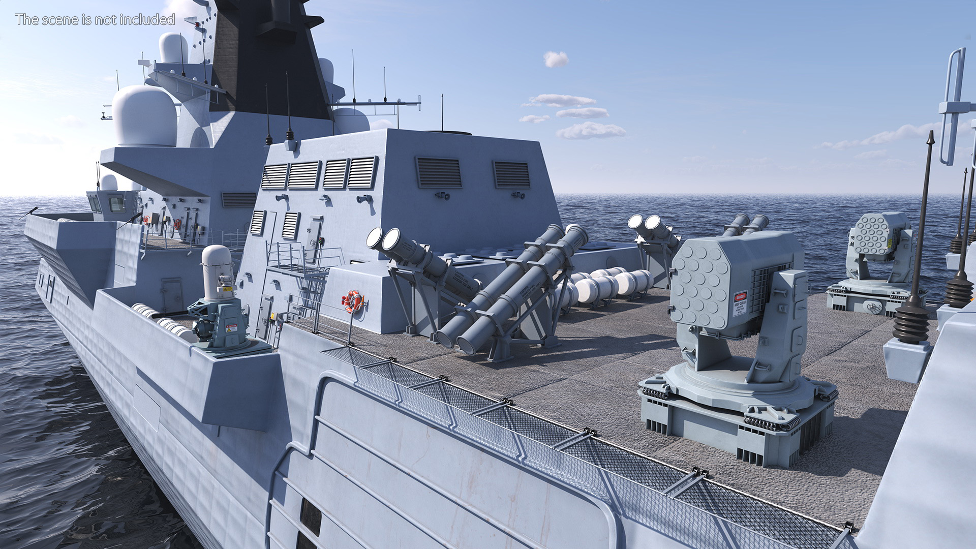 3D Type 26 Global Combat Ship Rigged model