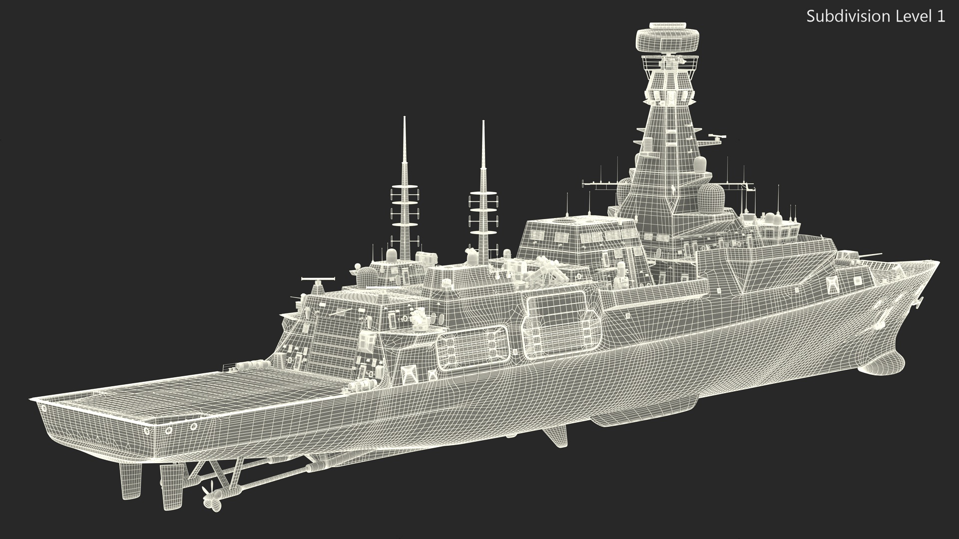 3D Type 26 Global Combat Ship Rigged model