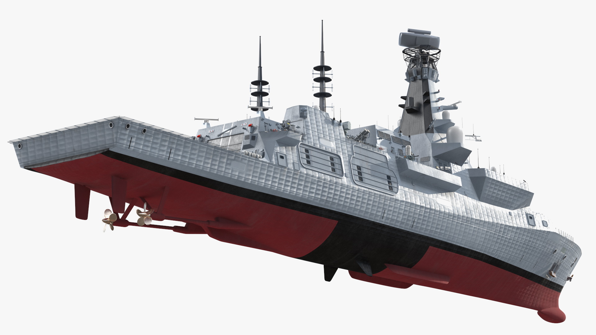 3D Type 26 Global Combat Ship Rigged model
