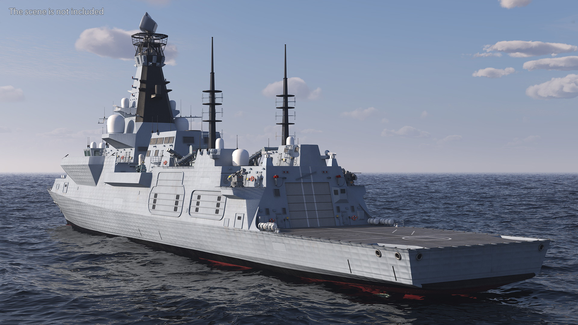 3D Type 26 Global Combat Ship Rigged model