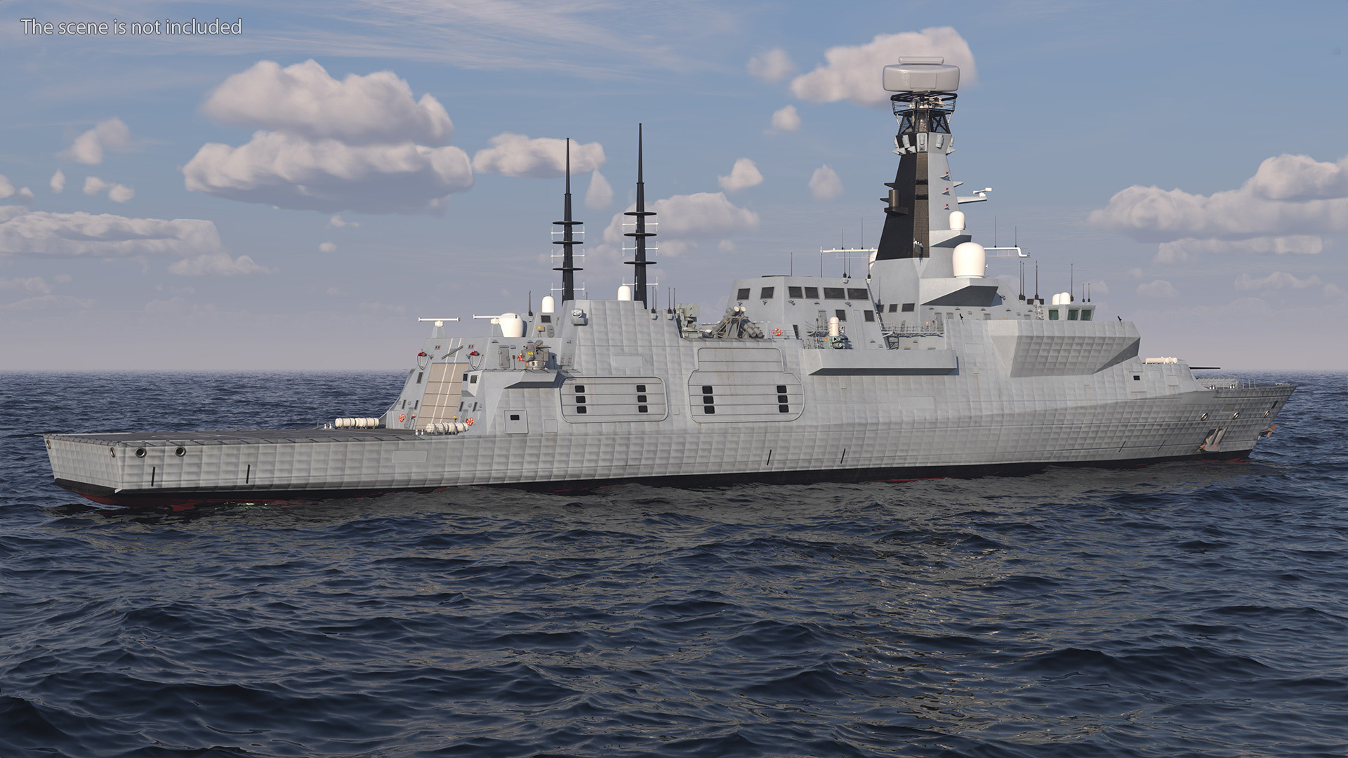 3D Type 26 Global Combat Ship Rigged model