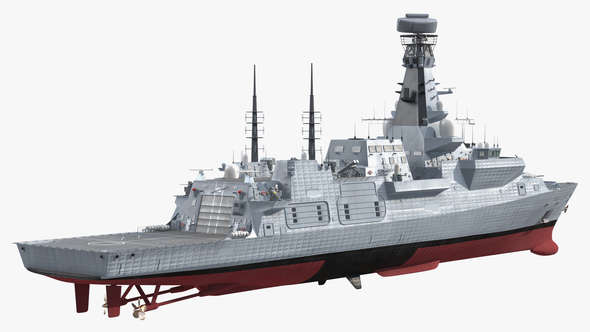 3D Type 26 Global Combat Ship Rigged model