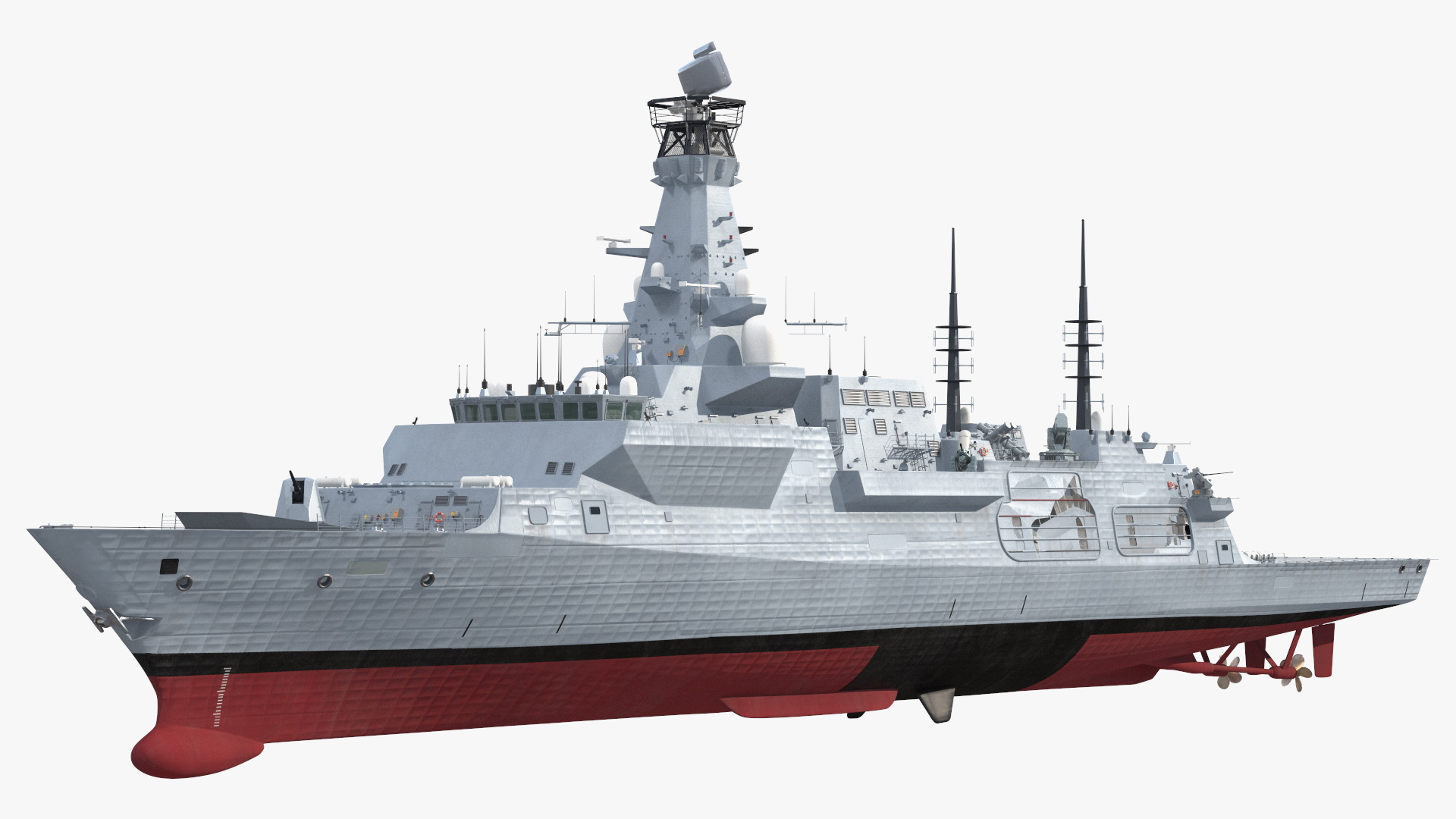 3D Type 26 Global Combat Ship Rigged model