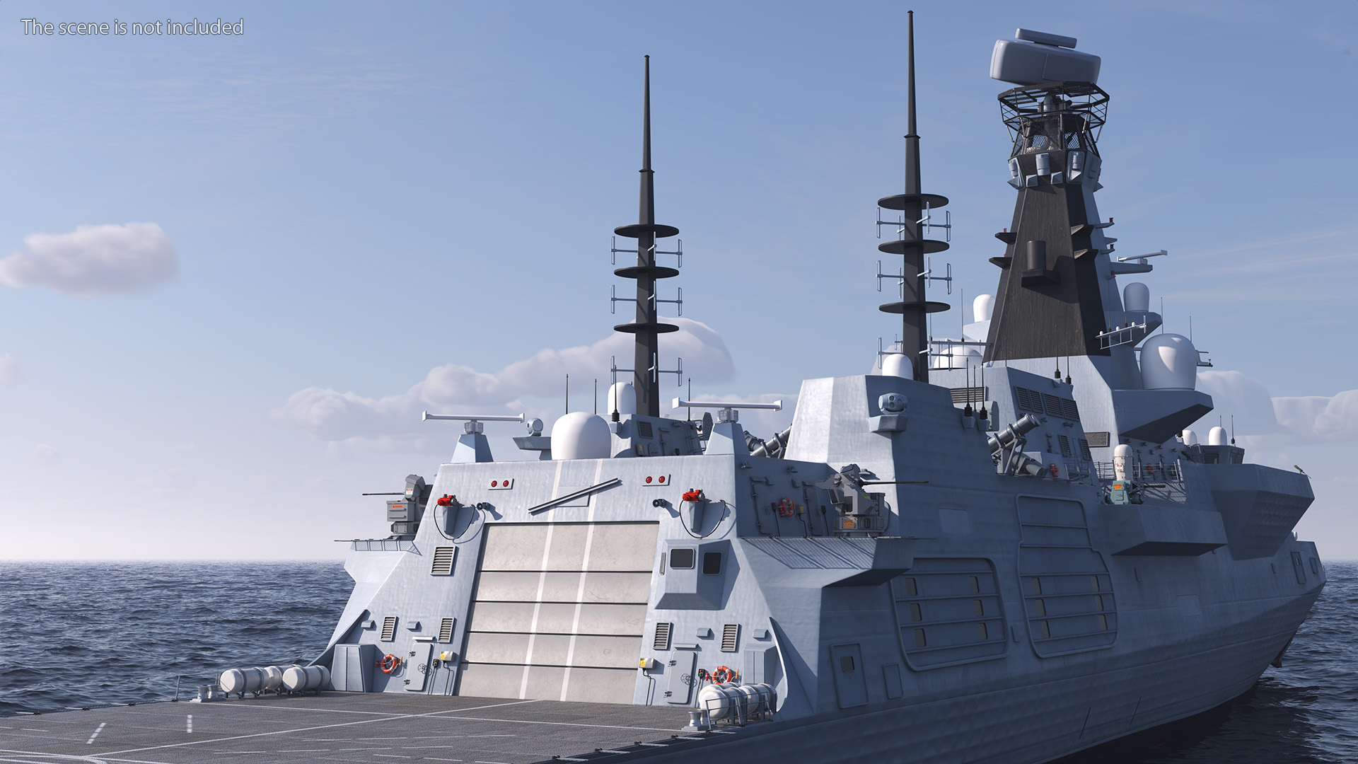 3D Type 26 Global Combat Ship Rigged model