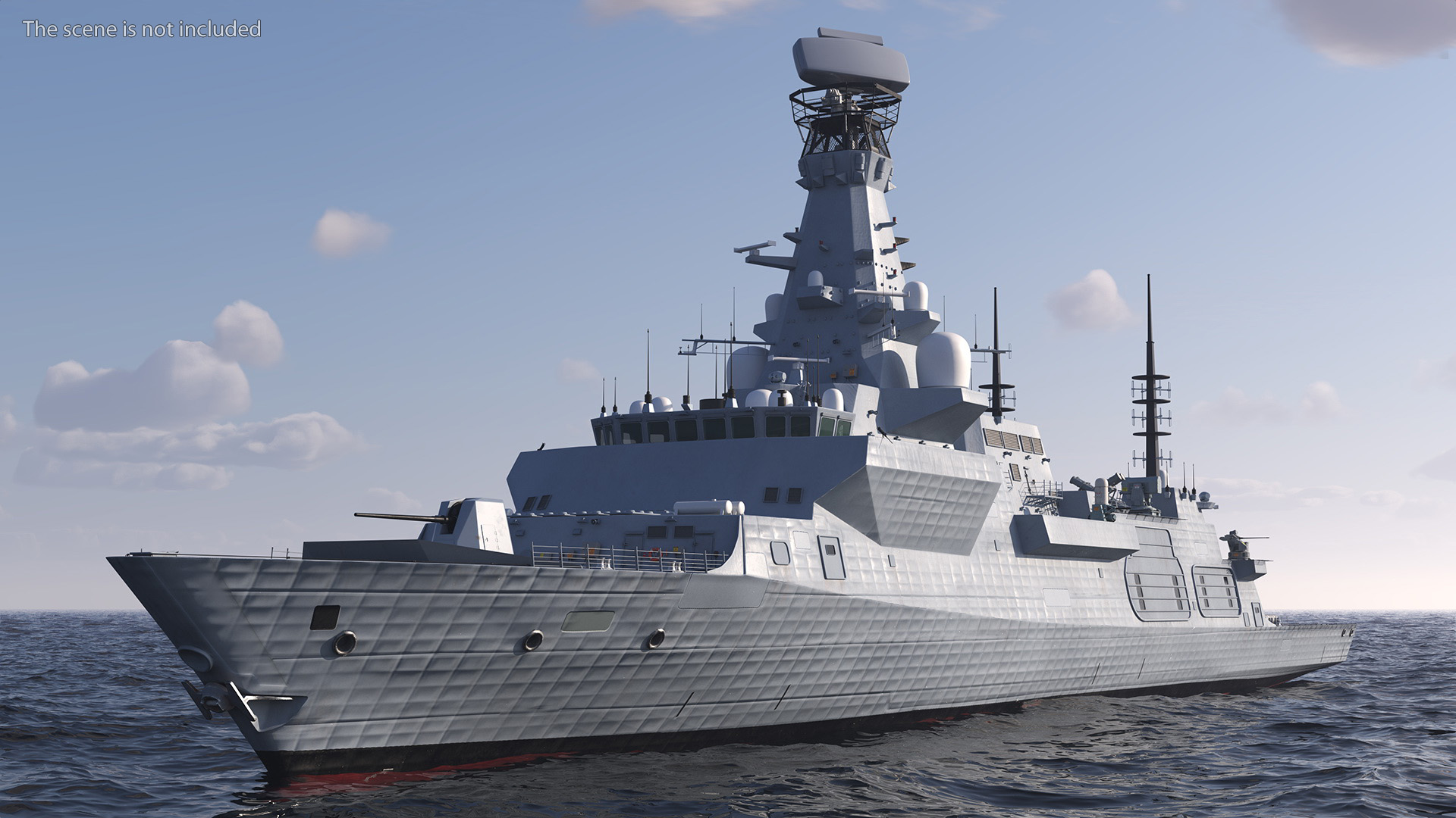 3D Type 26 Global Combat Ship Rigged model