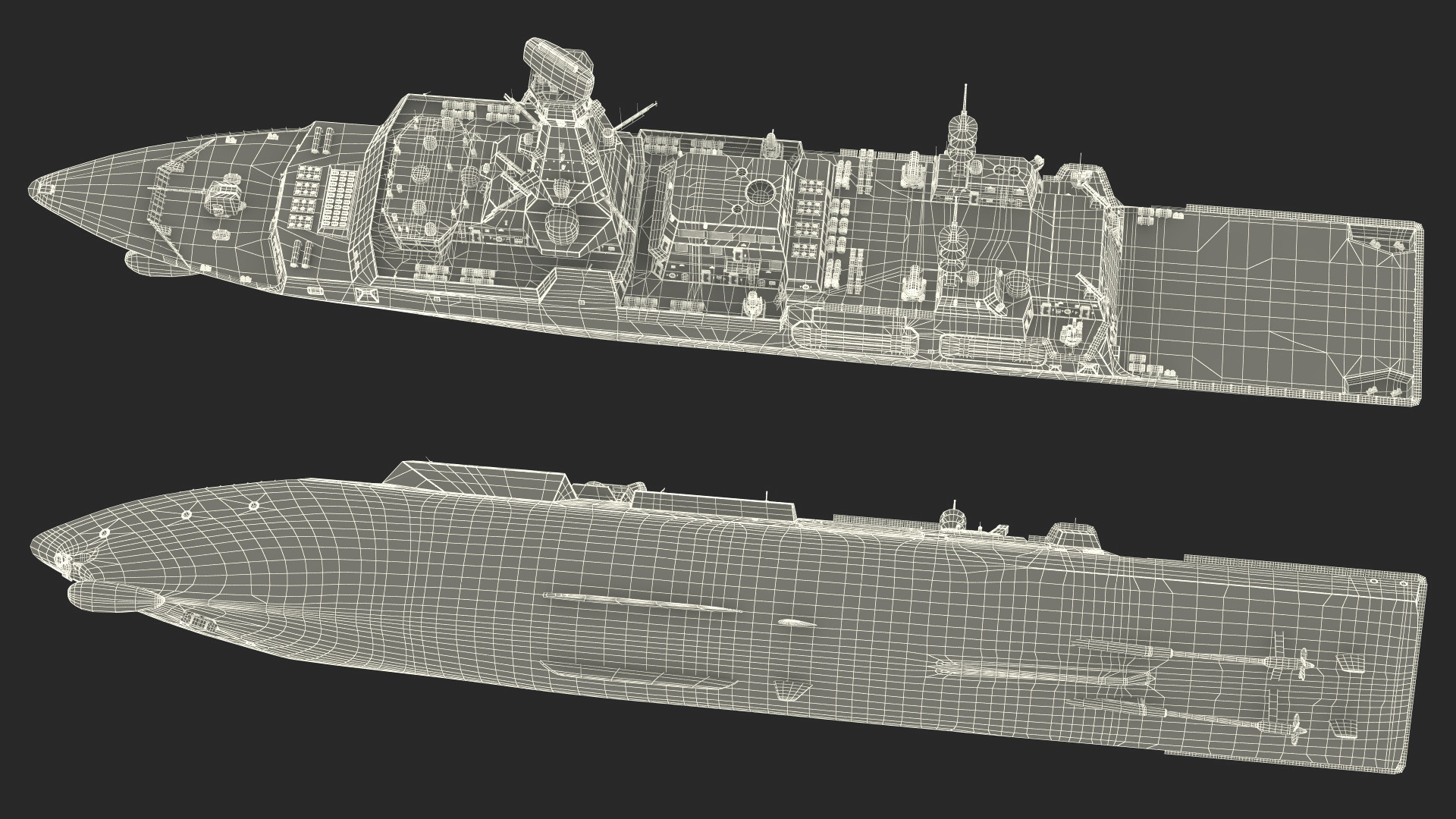 3D Type 26 Global Combat Ship Rigged model