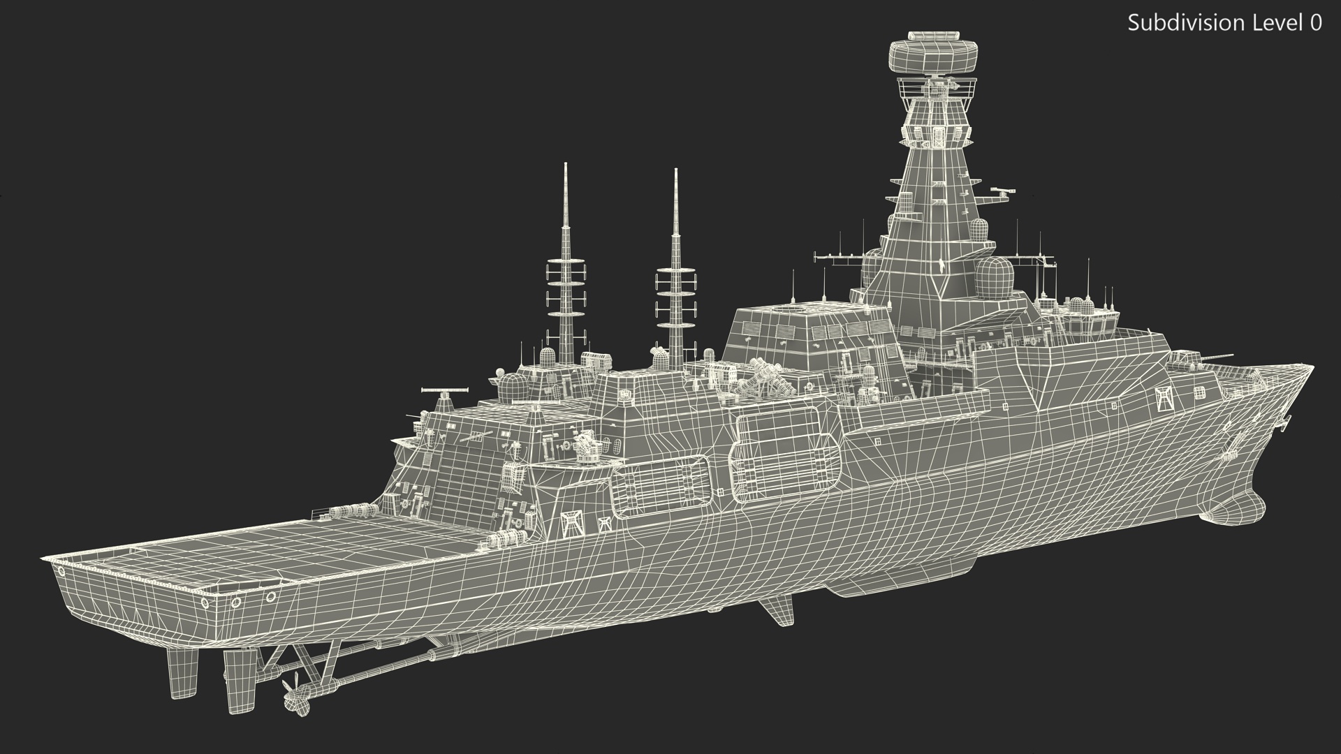 3D Type 26 Global Combat Ship Rigged model