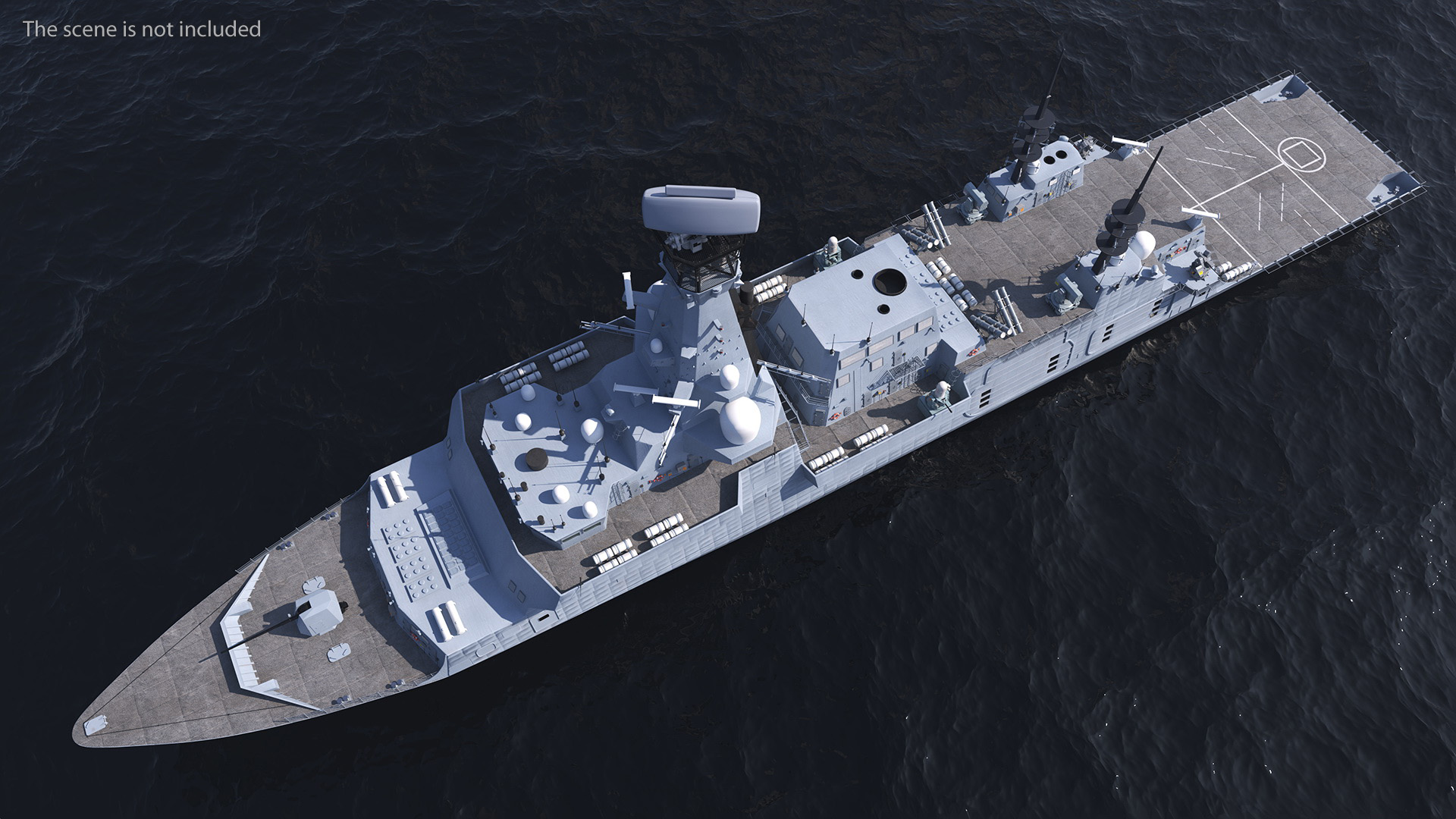 3D Type 26 Global Combat Ship Rigged model