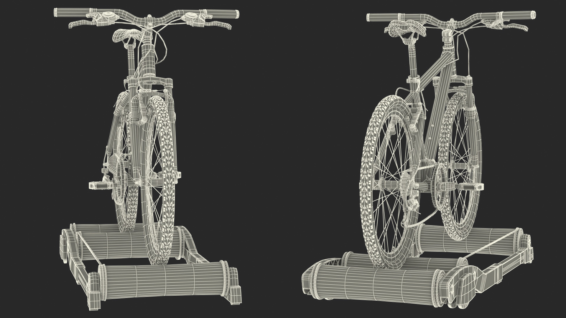 3D Mountain Bike Riding Roller Platform