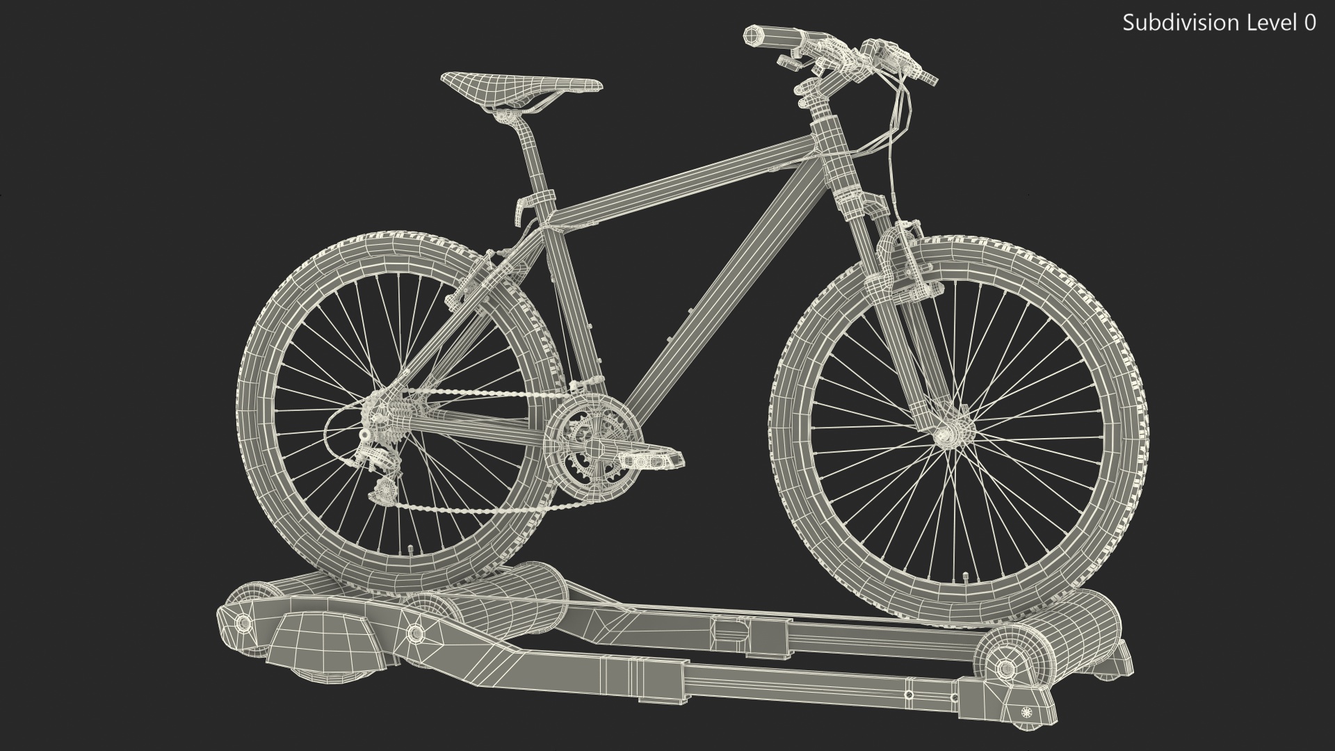 3D Mountain Bike Riding Roller Platform