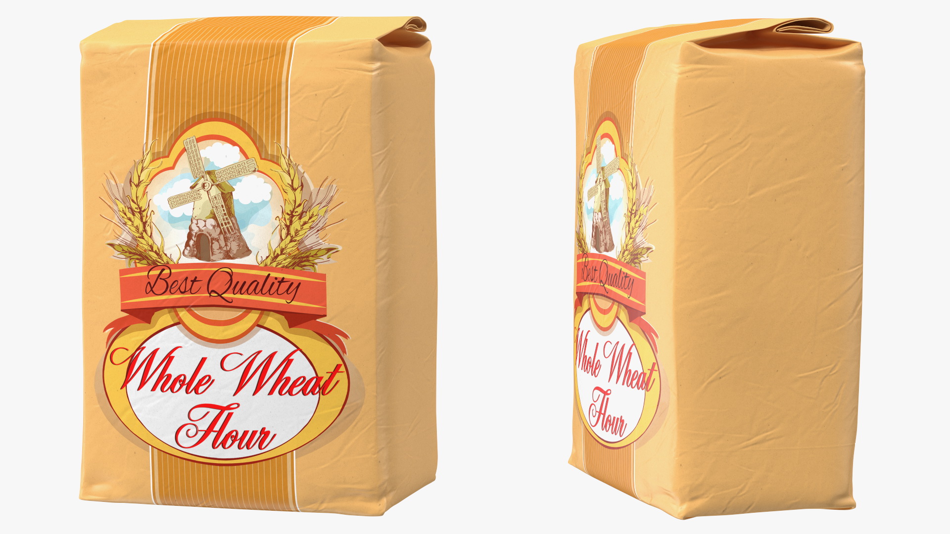 Wheat Flour Bag 5lb 3D model