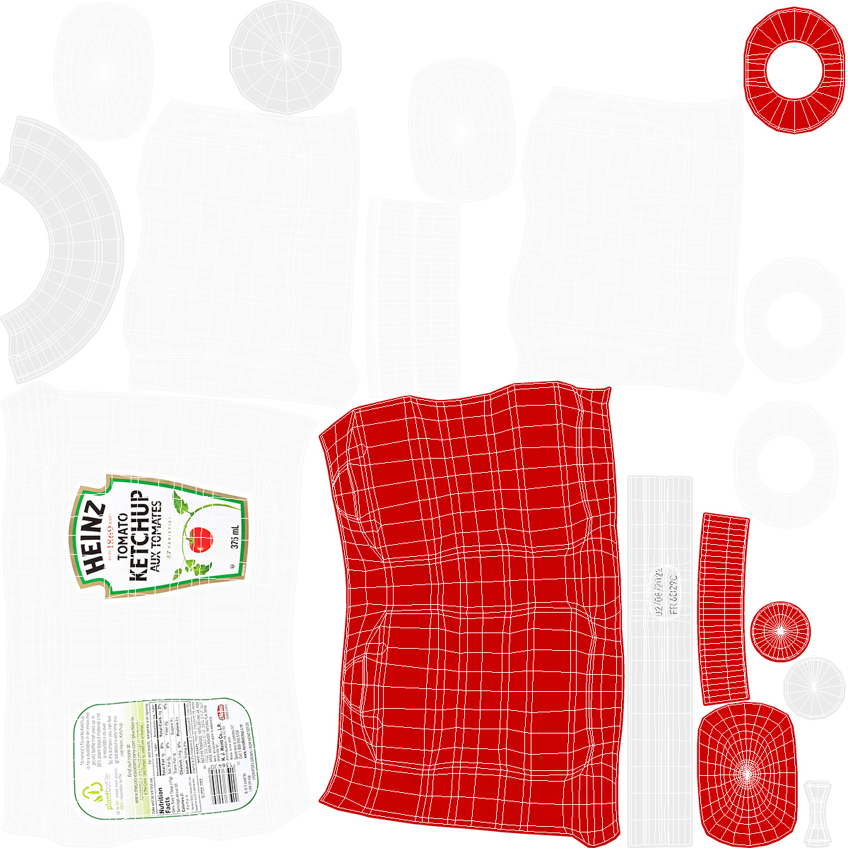 3D model Heinz Tomato Ketchup