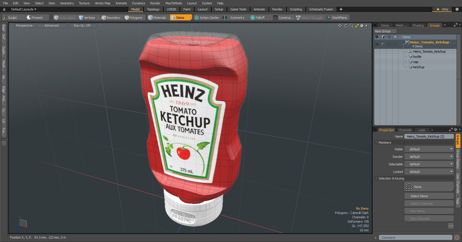 3D model Heinz Tomato Ketchup