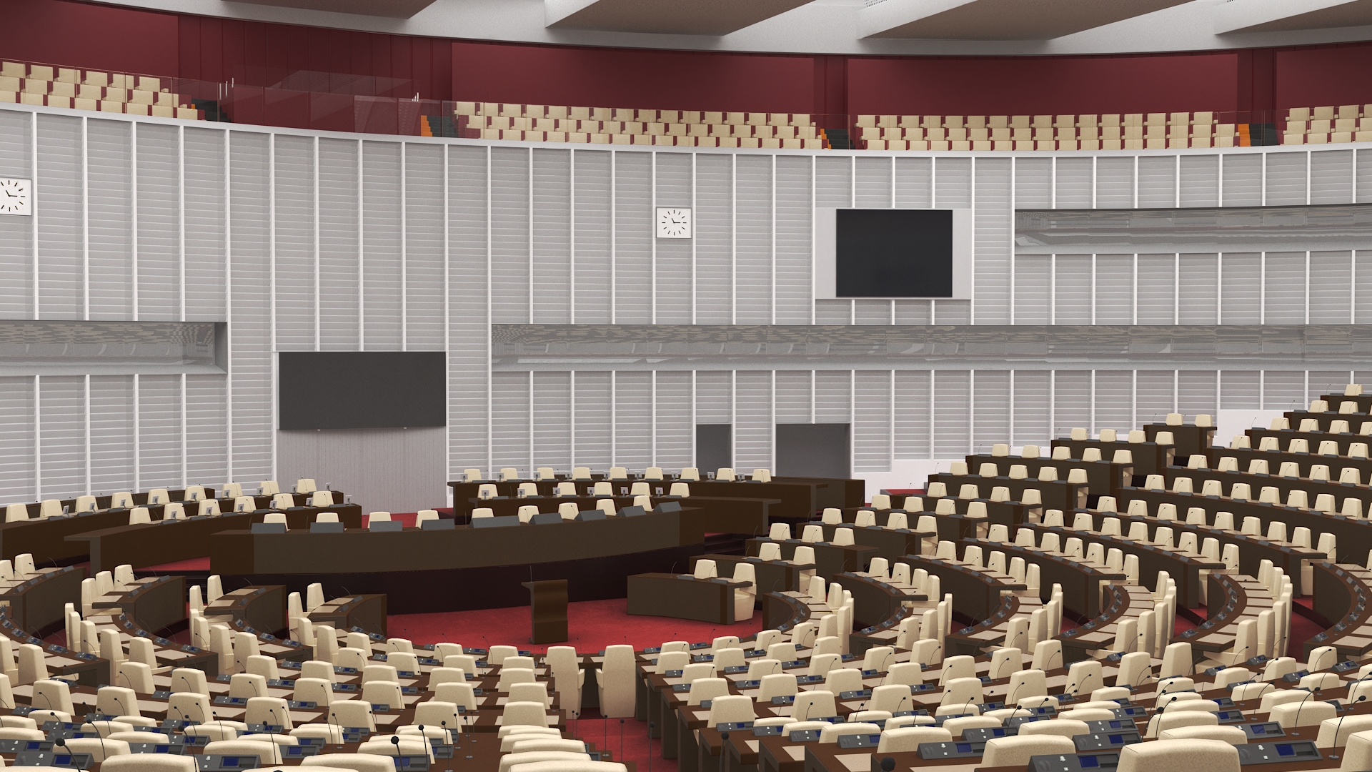 Parliament Chamber Interior 3D