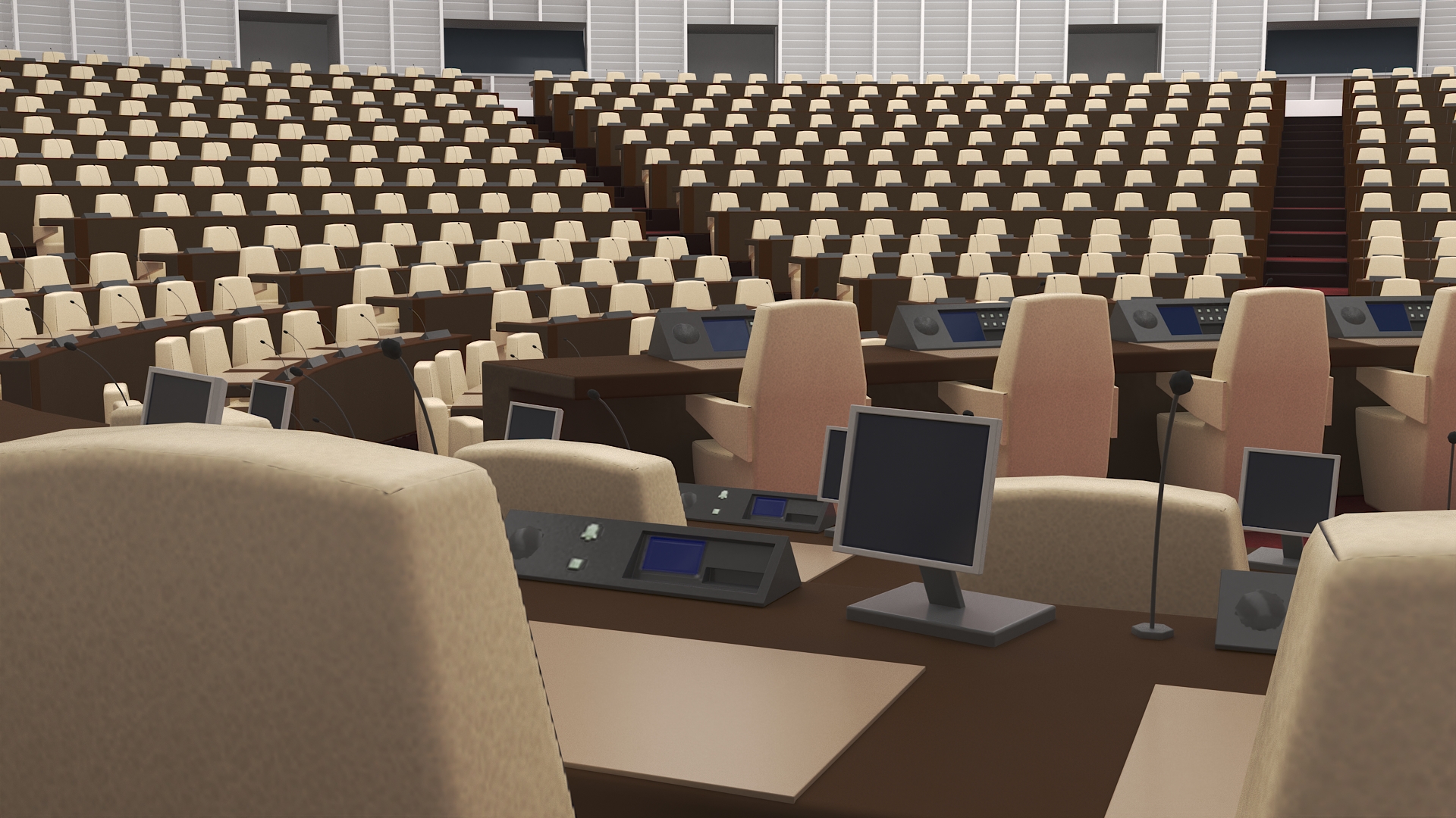 Parliament Chamber Interior 3D