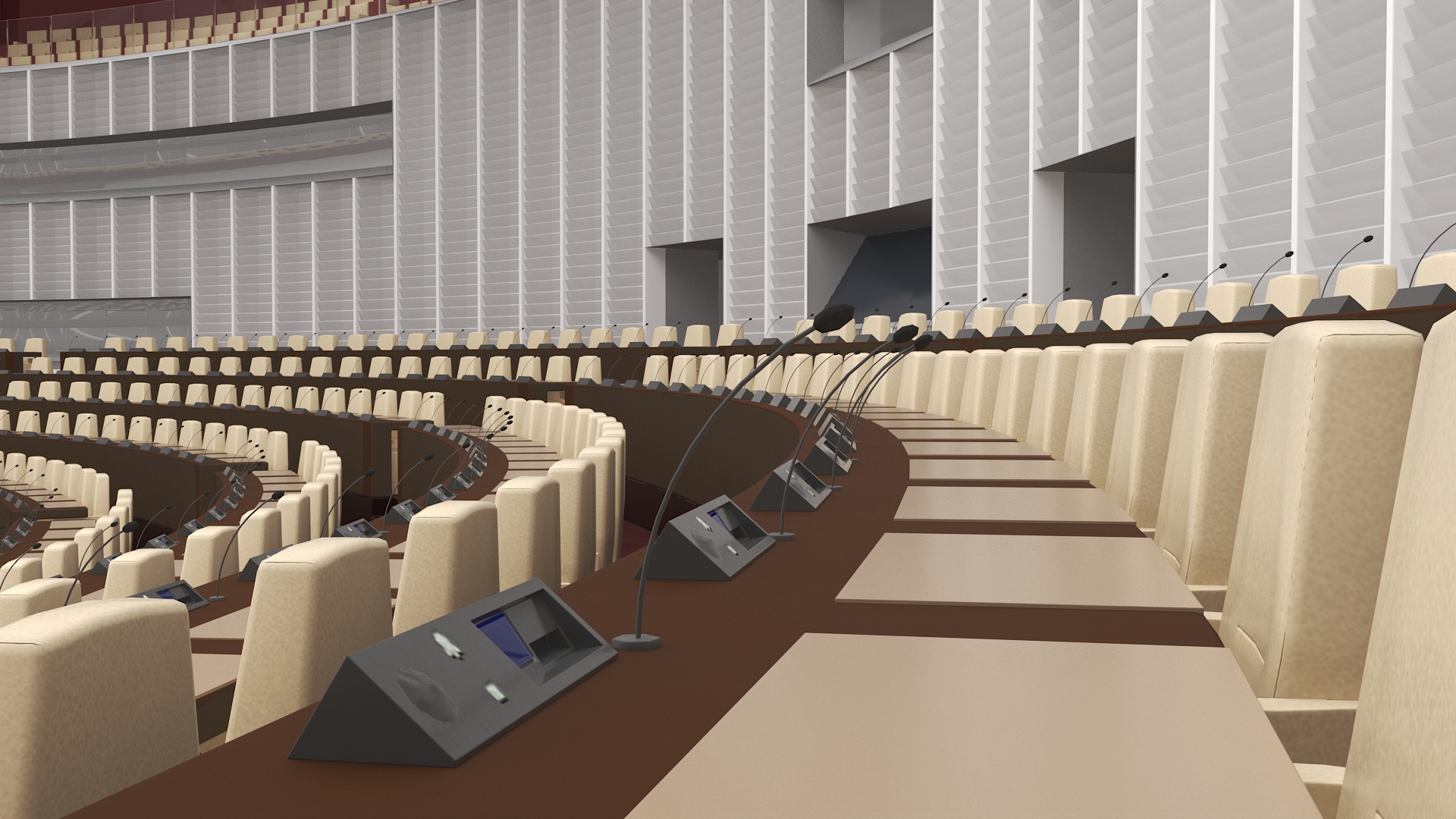 Parliament Chamber Interior 3D