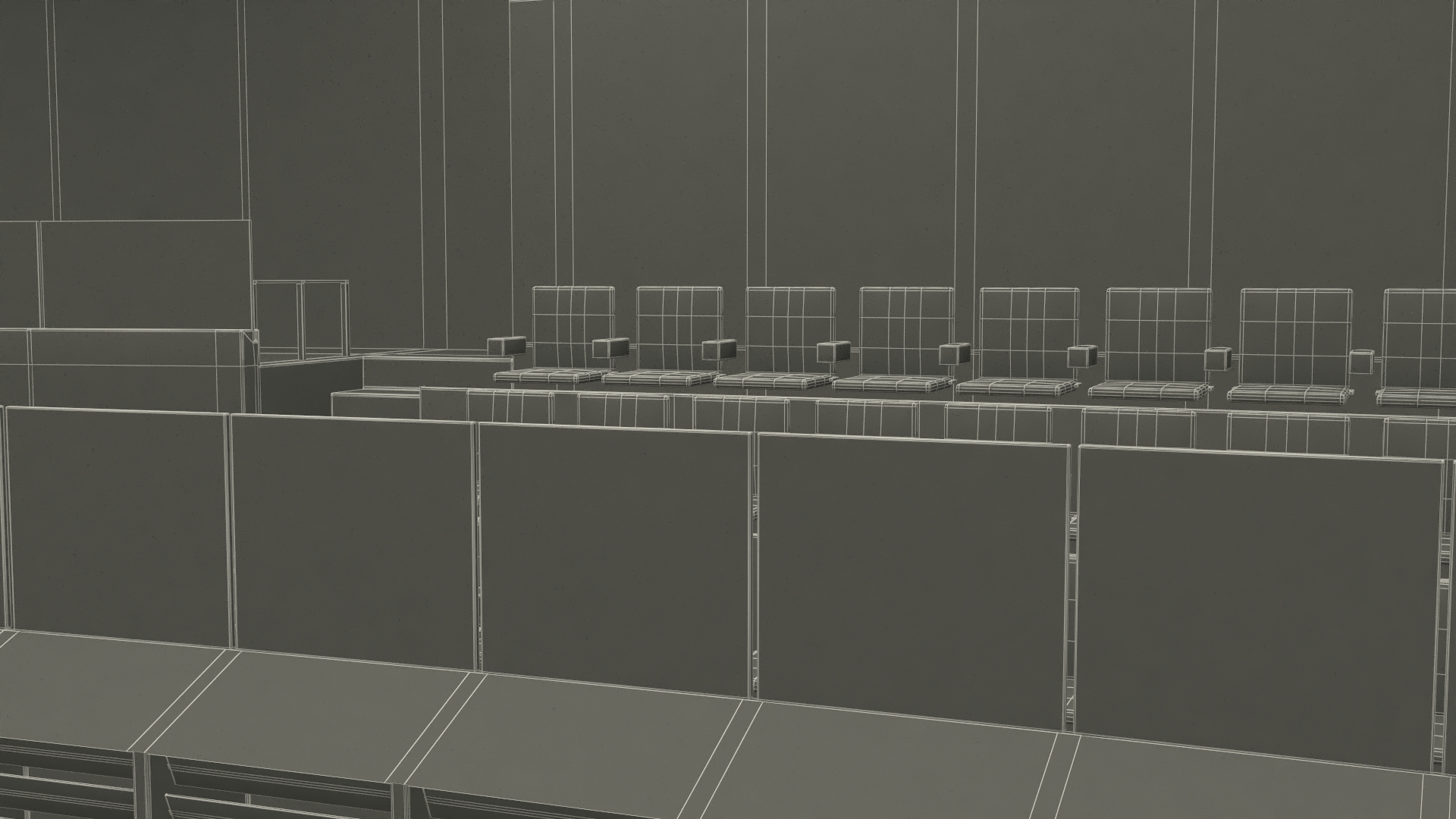 Parliament Chamber Interior 3D