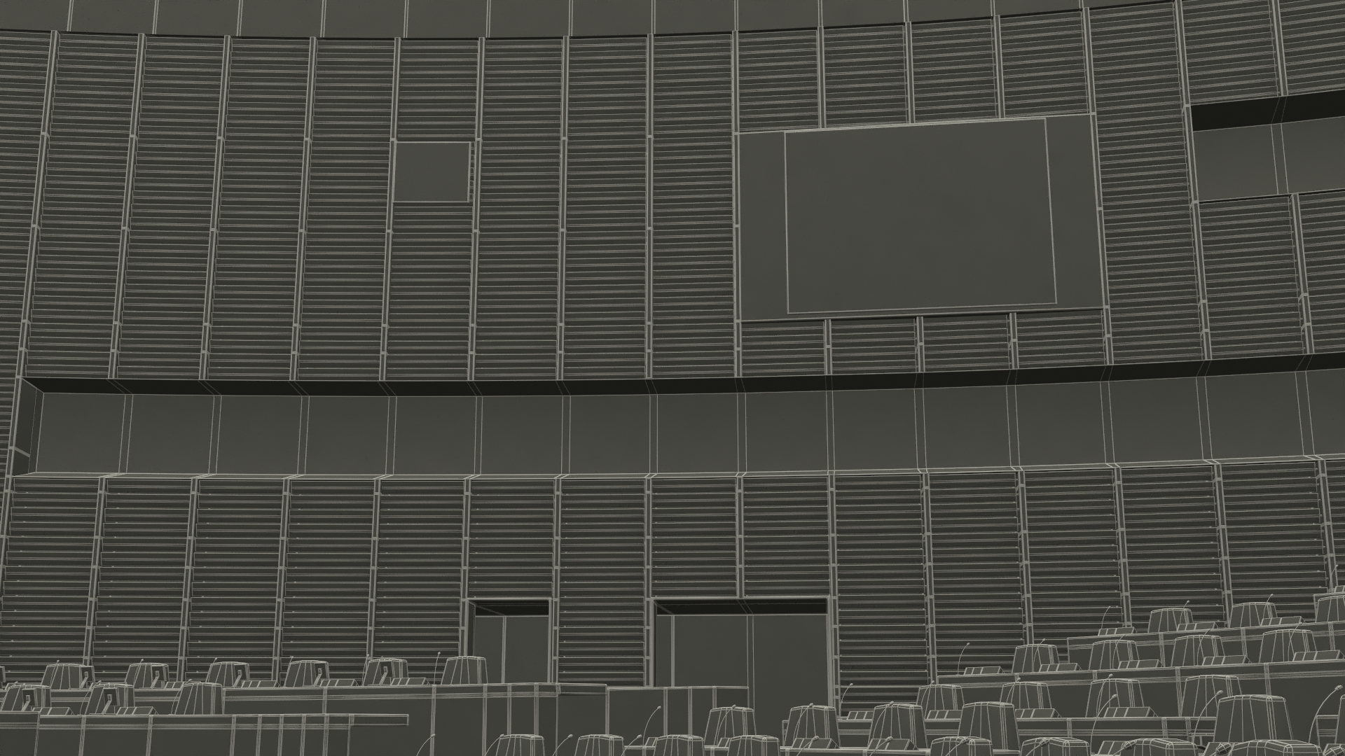 Parliament Chamber Interior 3D