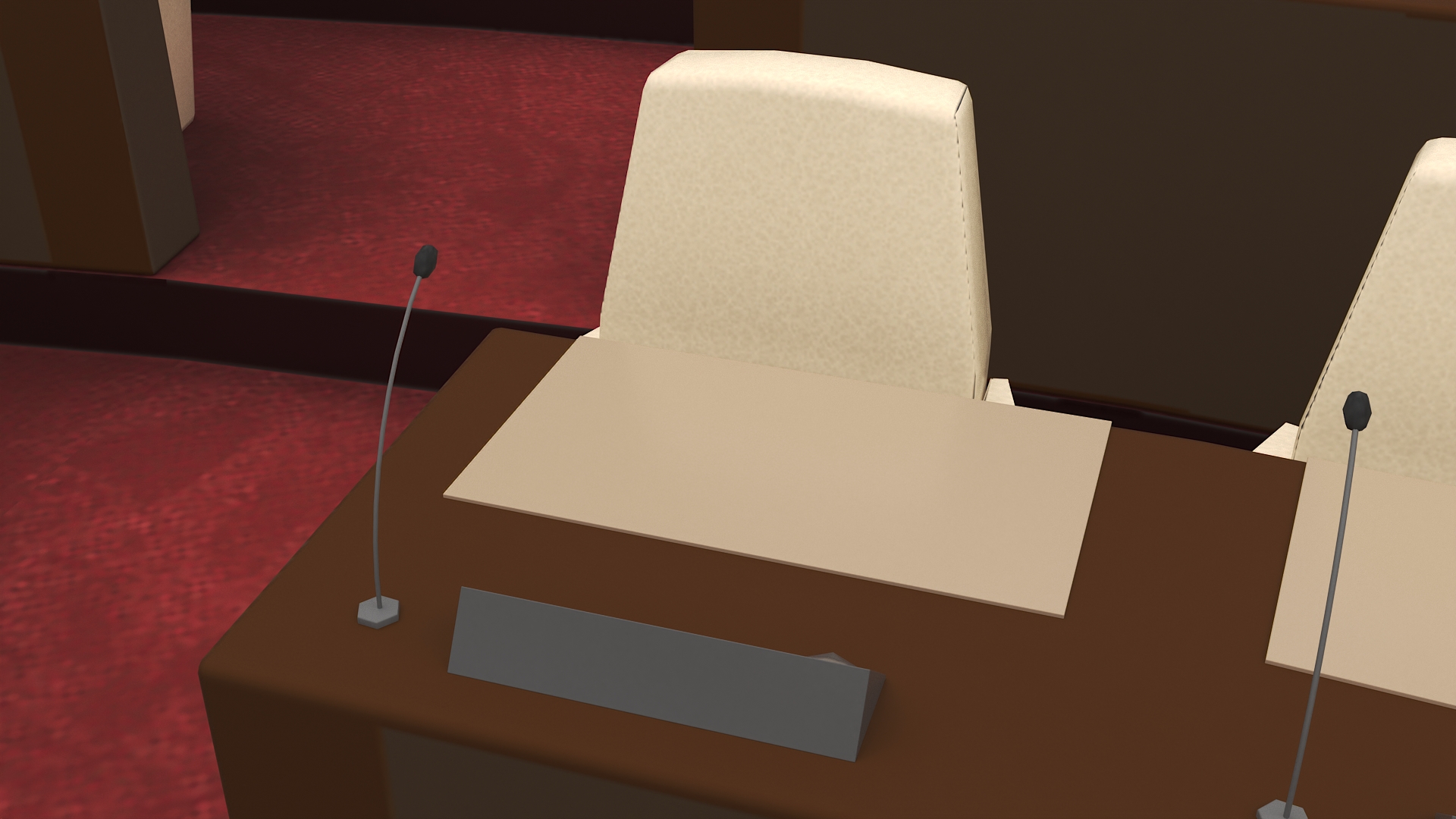 Parliament Chamber Interior 3D
