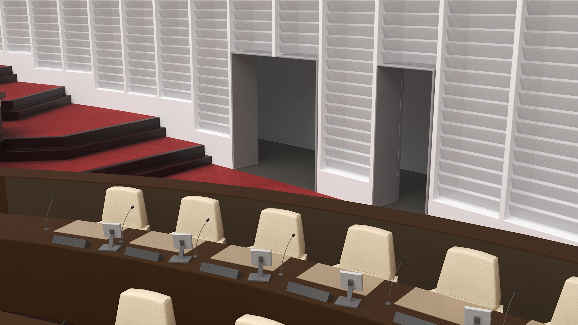 Parliament Chamber Interior 3D