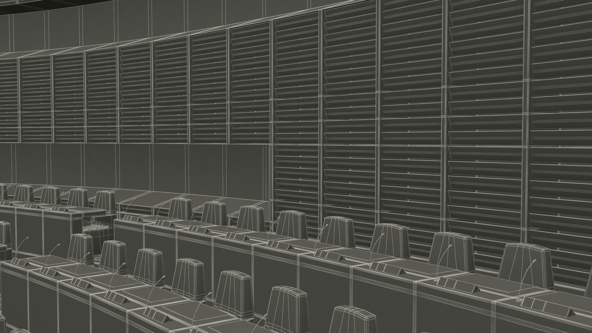 Parliament Chamber Interior 3D