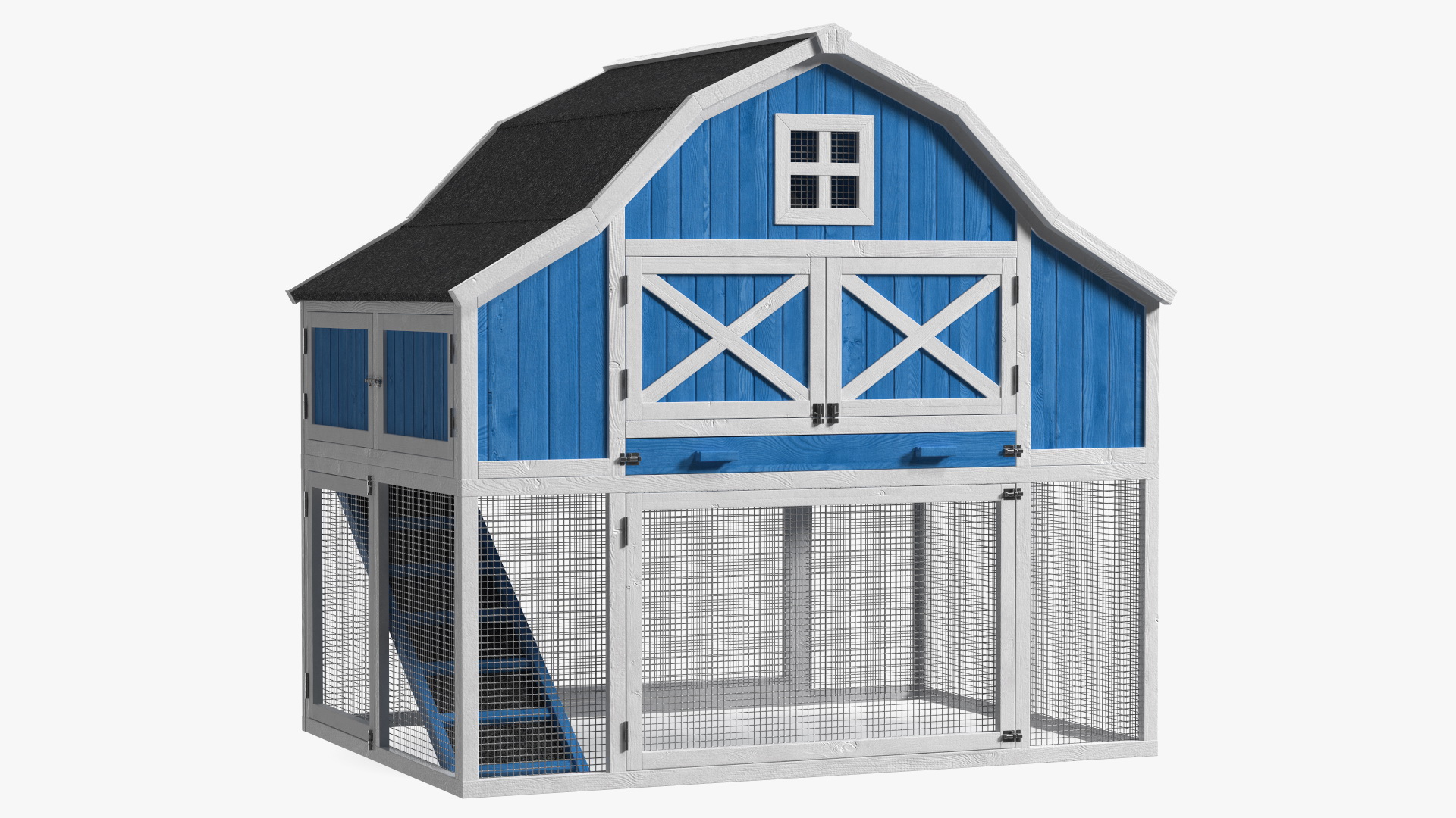 Chicken Coop Blue 3D