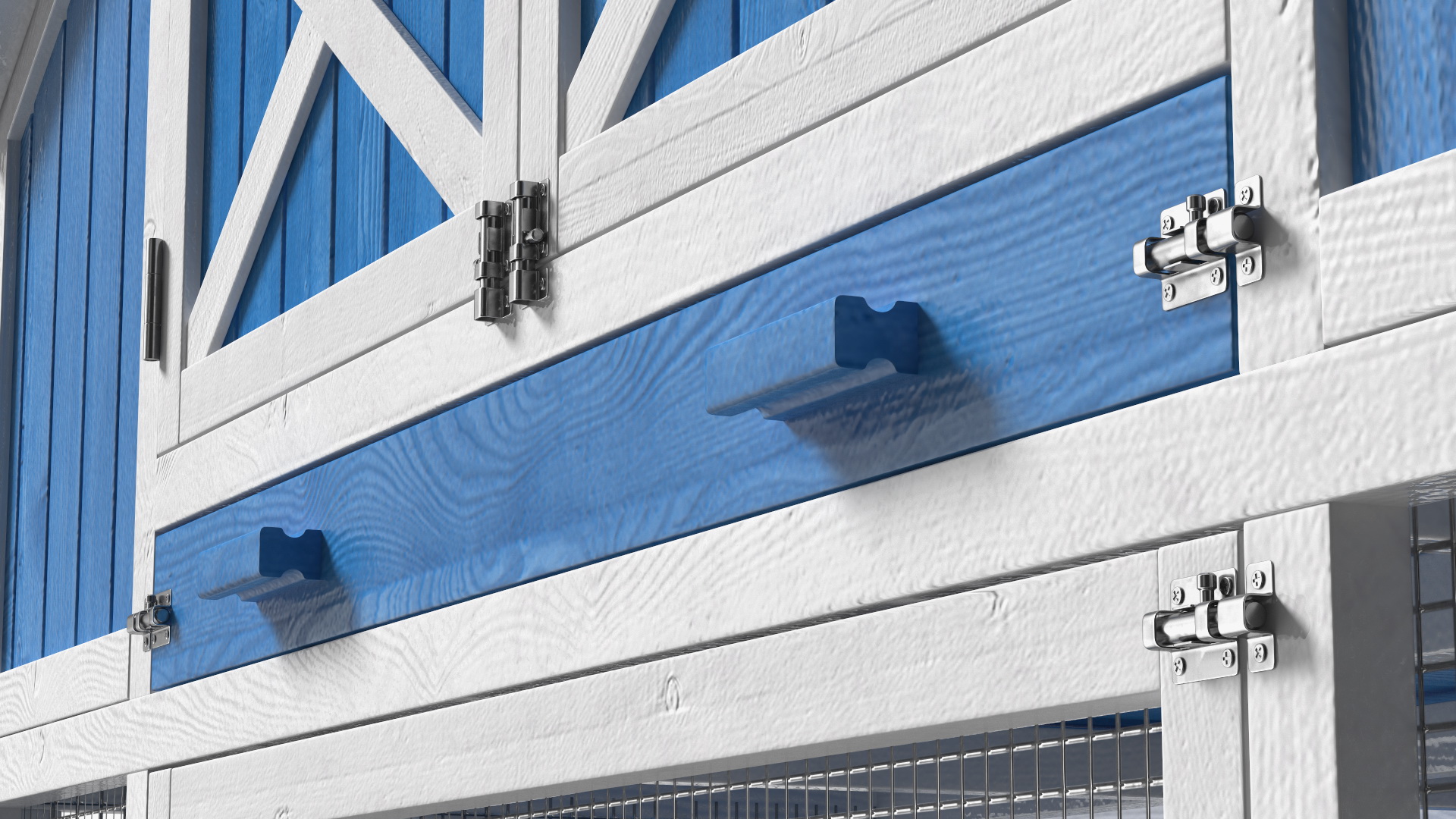 Chicken Coop Blue 3D