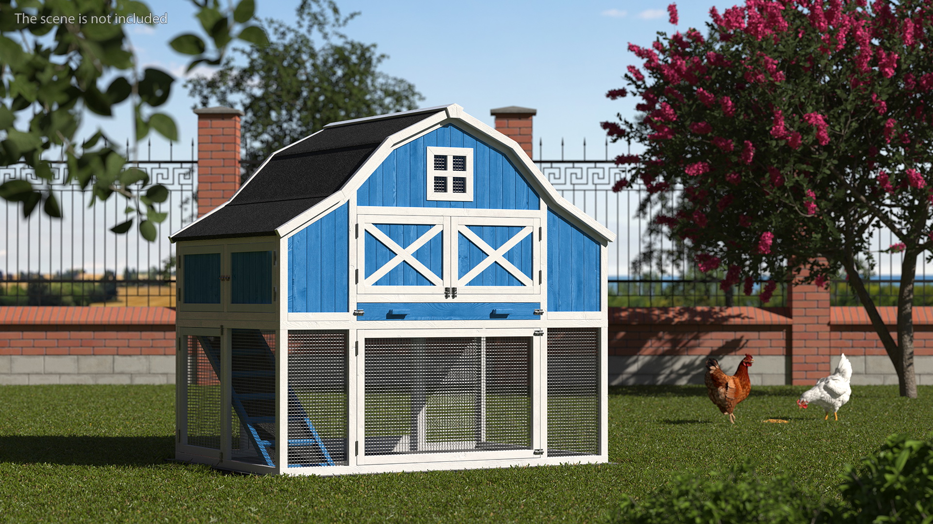 Chicken Coop Blue 3D
