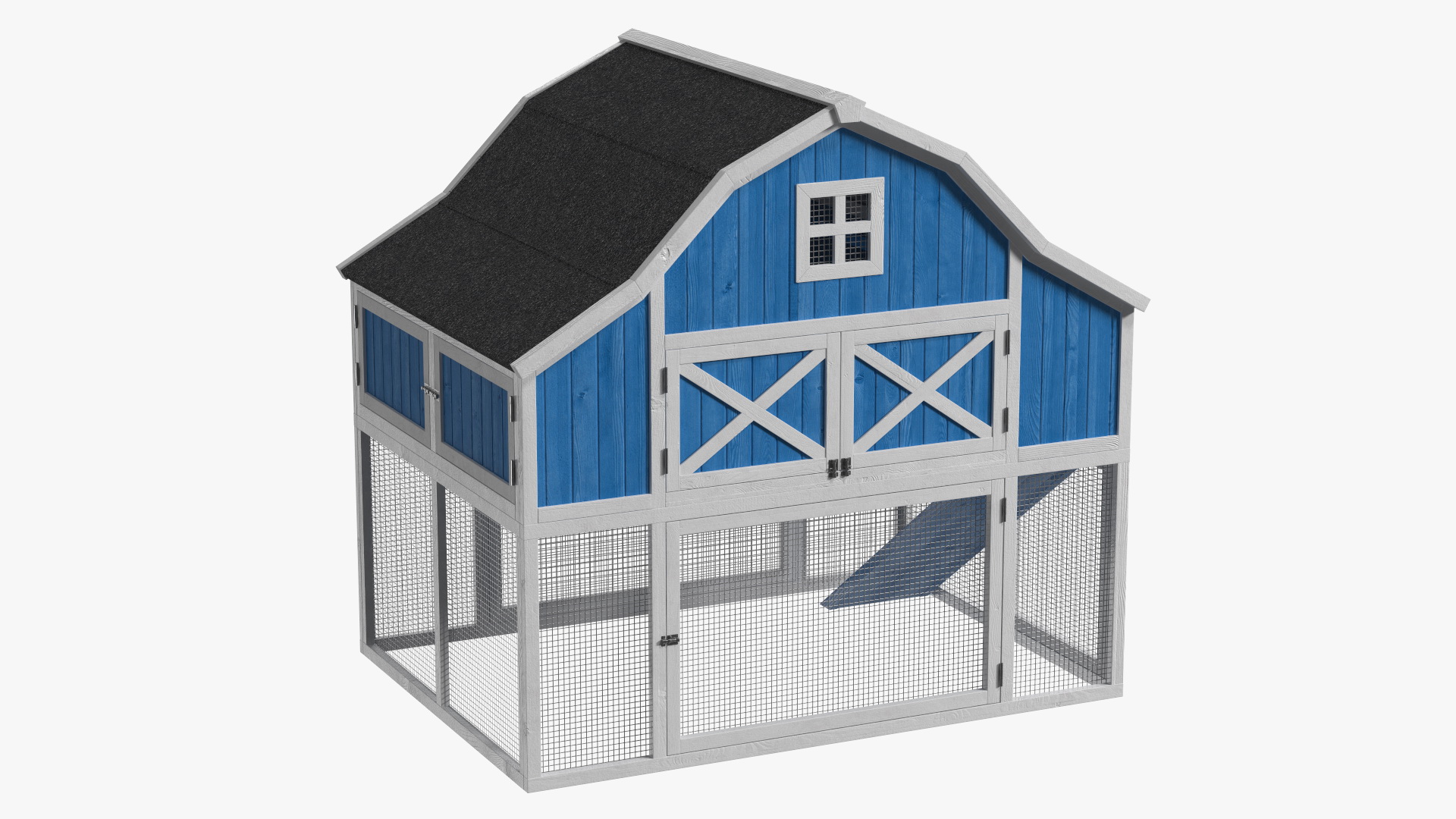 Chicken Coop Blue 3D