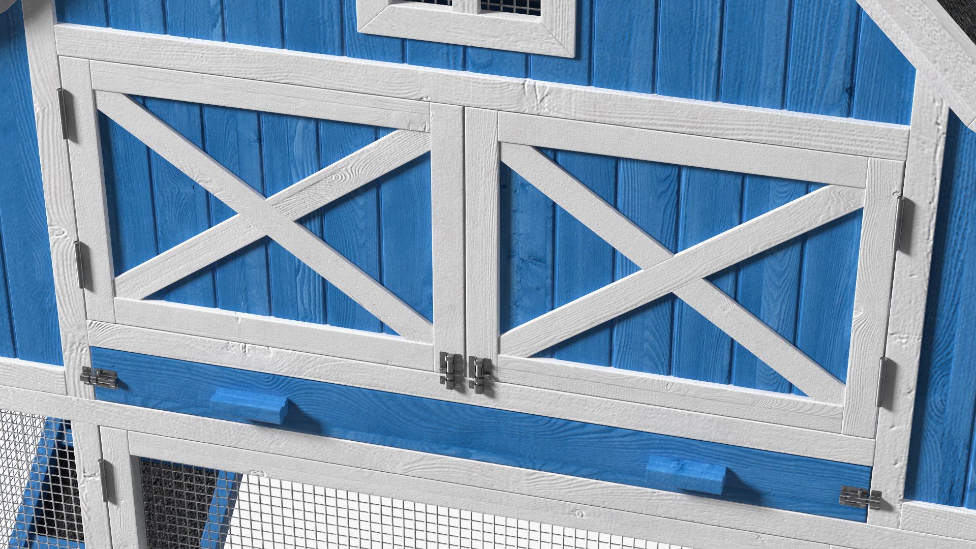 Chicken Coop Blue 3D