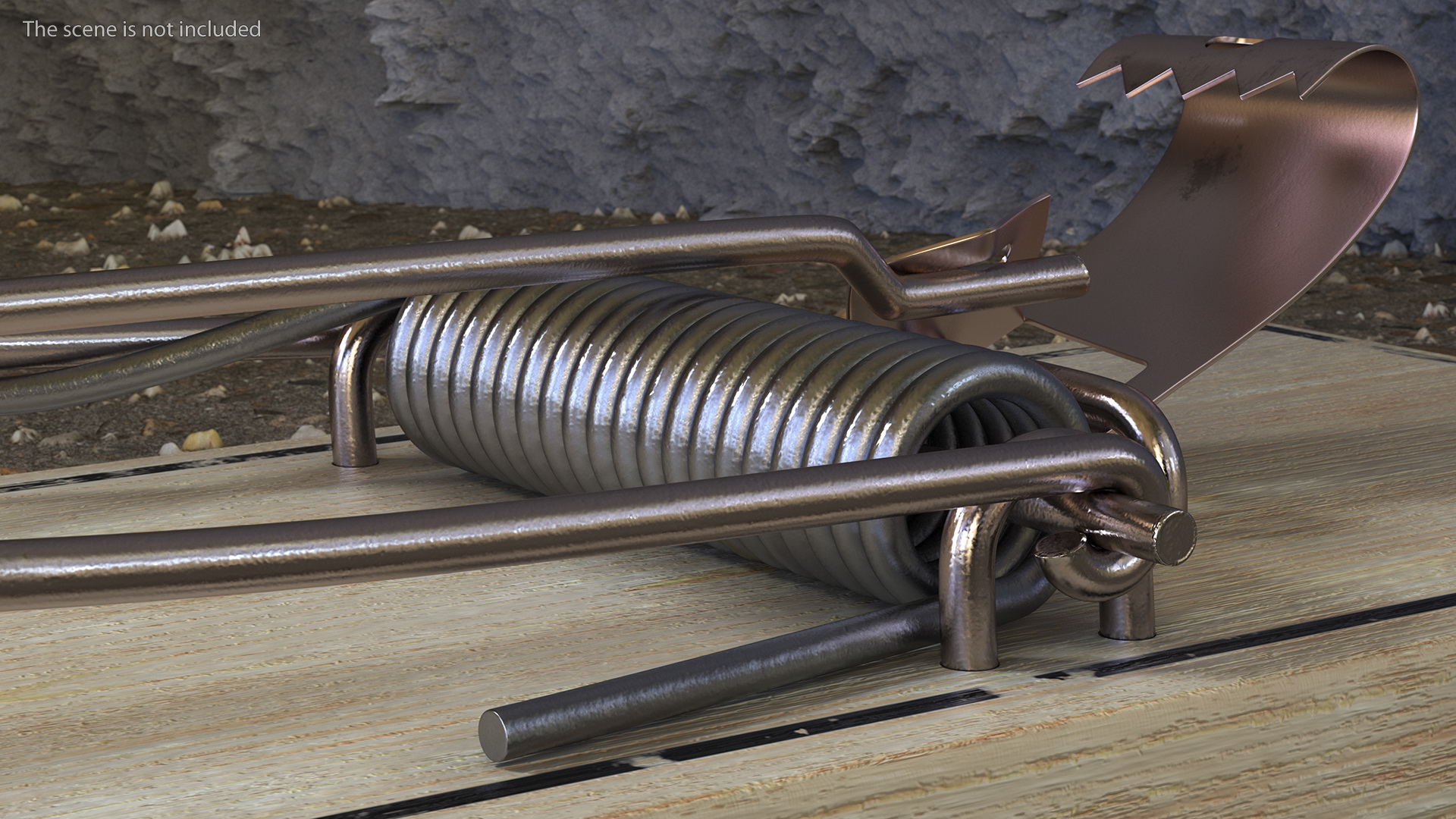 Metal Pedal Mouse Trap 3D