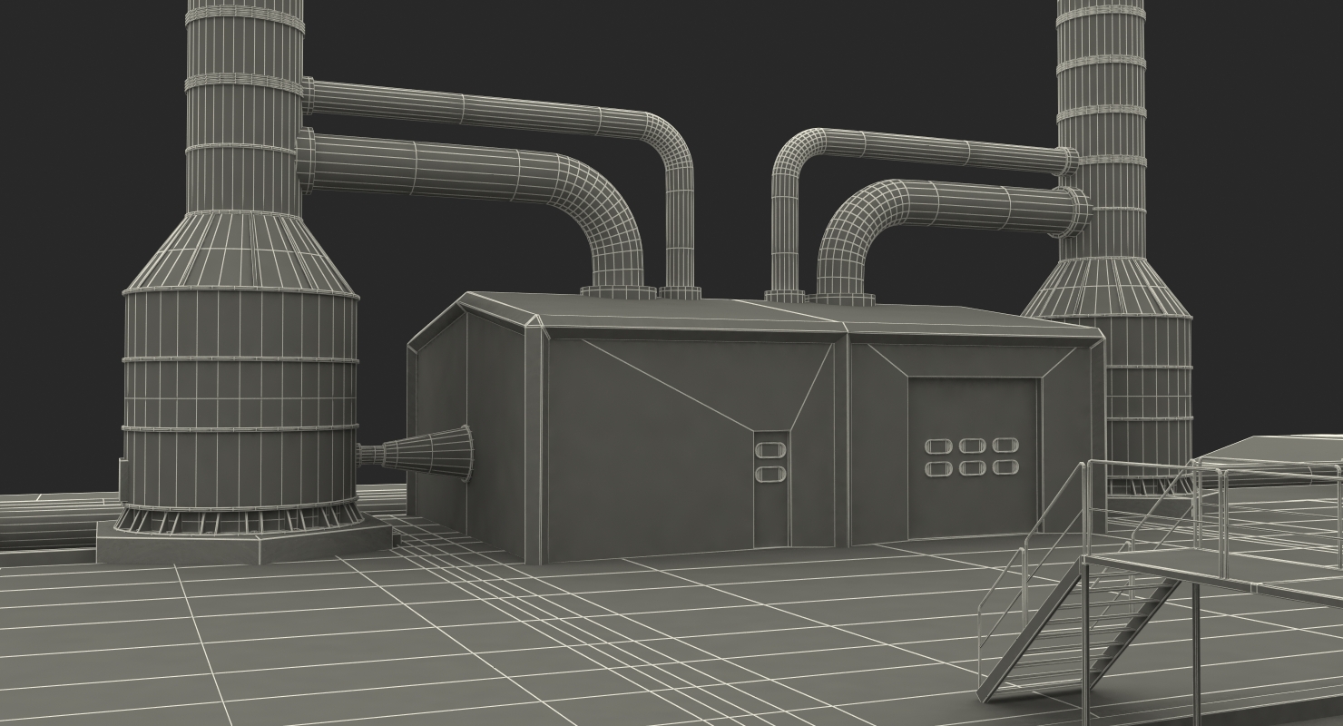Geothermal Power Plant 3D
