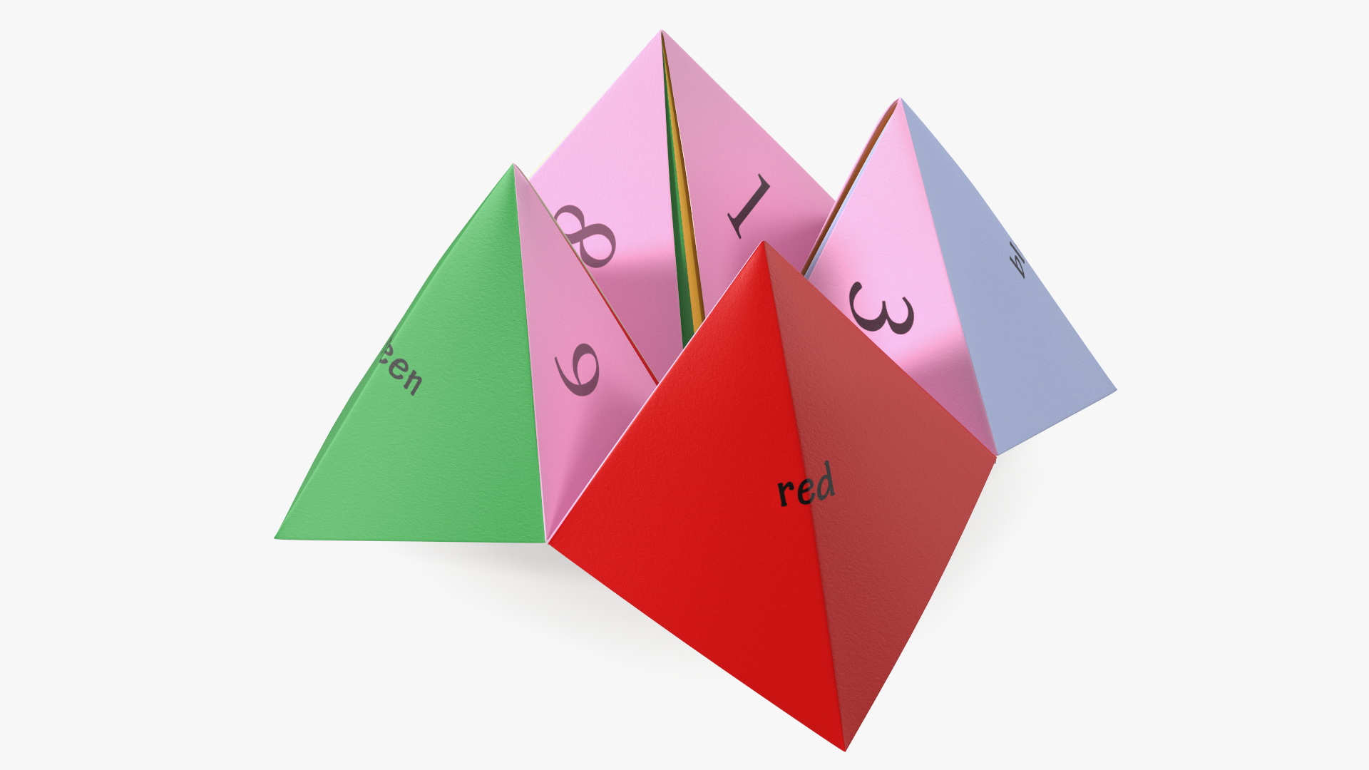 Fortune Teller Origami 3D