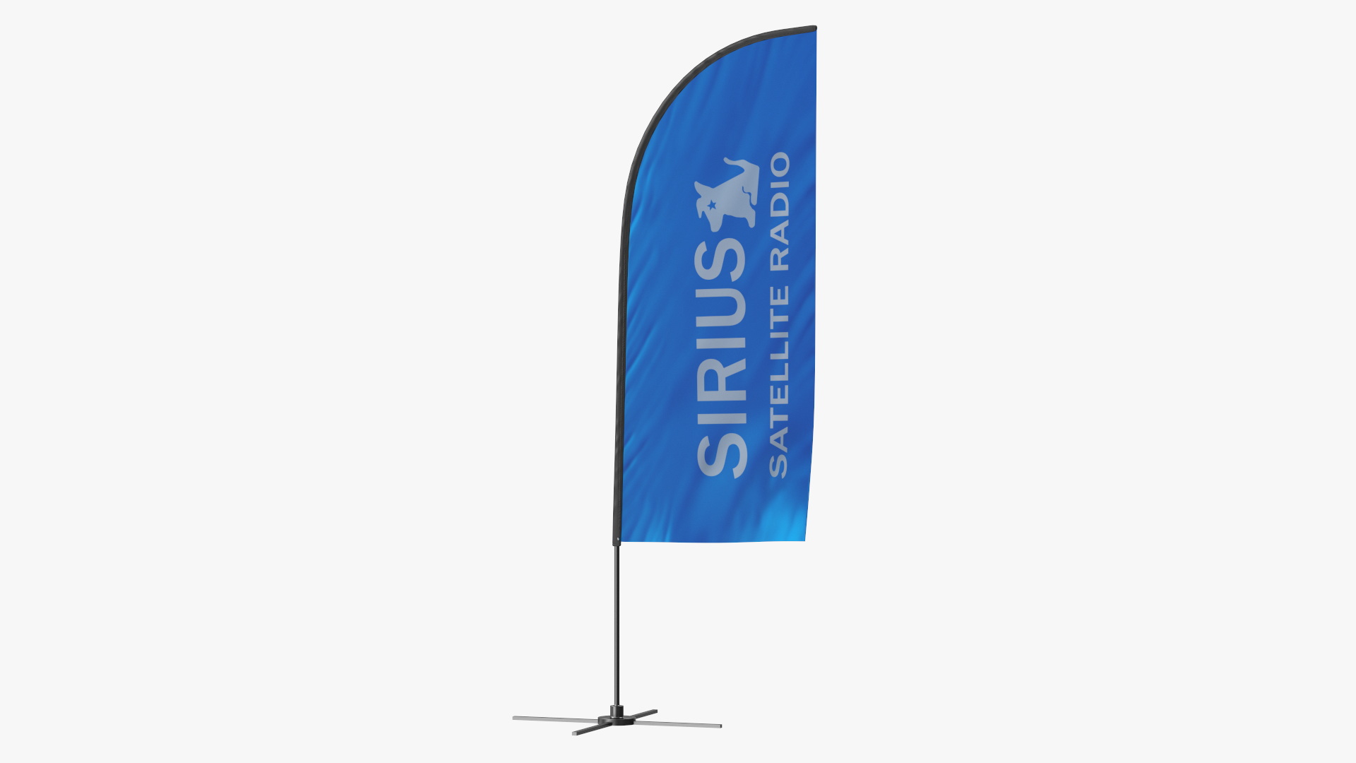 3D model Feather Flag Banner with Stand