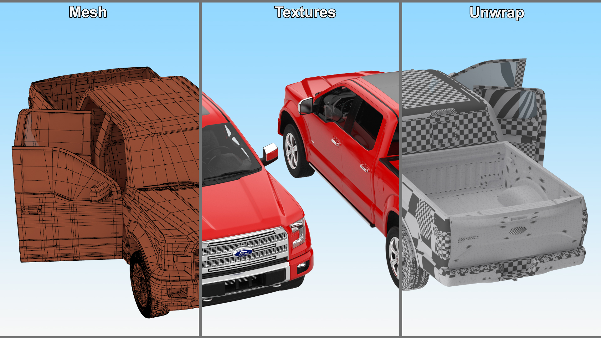 Ford F150 Pickup Truck 3D