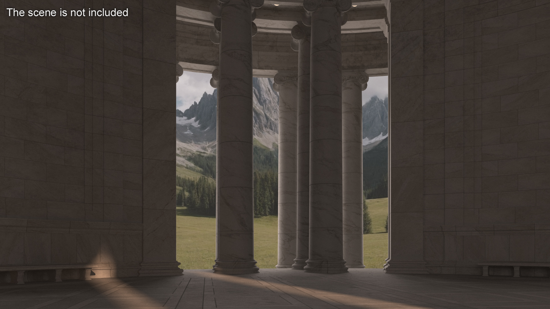 Neoclassical Rotunda Building 3D model