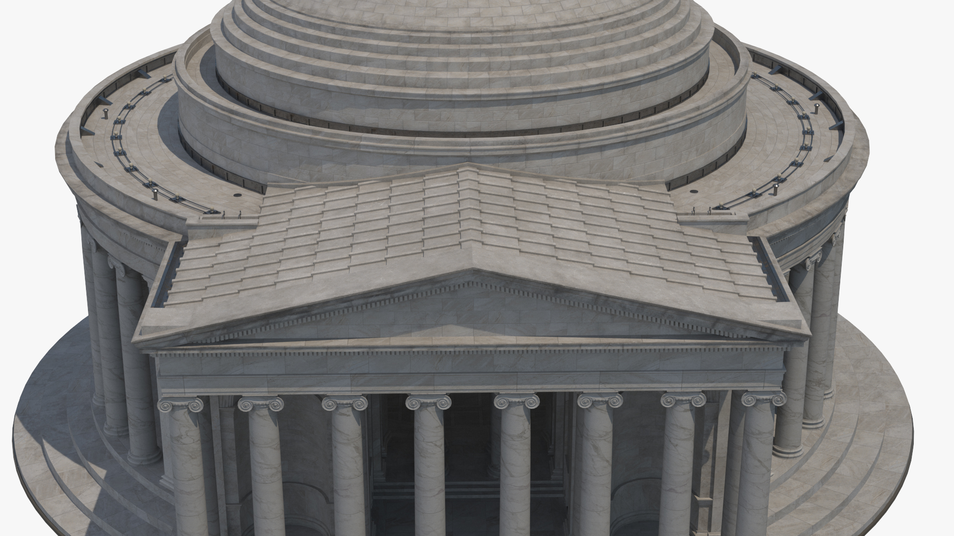 Neoclassical Rotunda Building 3D model