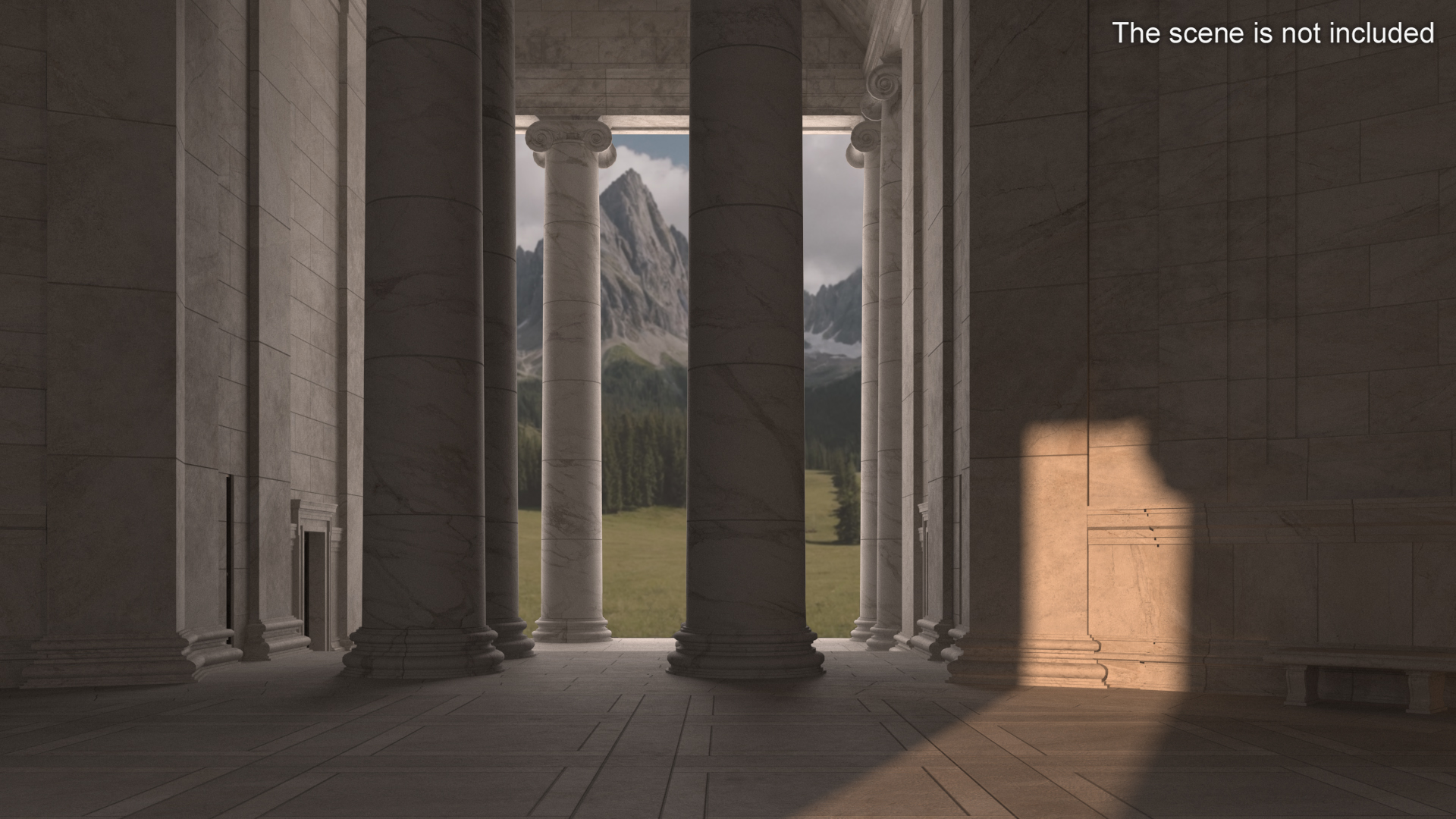Neoclassical Rotunda Building 3D model