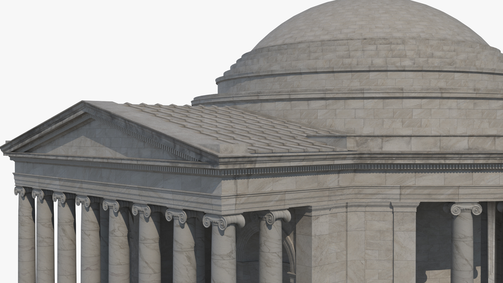 Neoclassical Rotunda Building 3D model